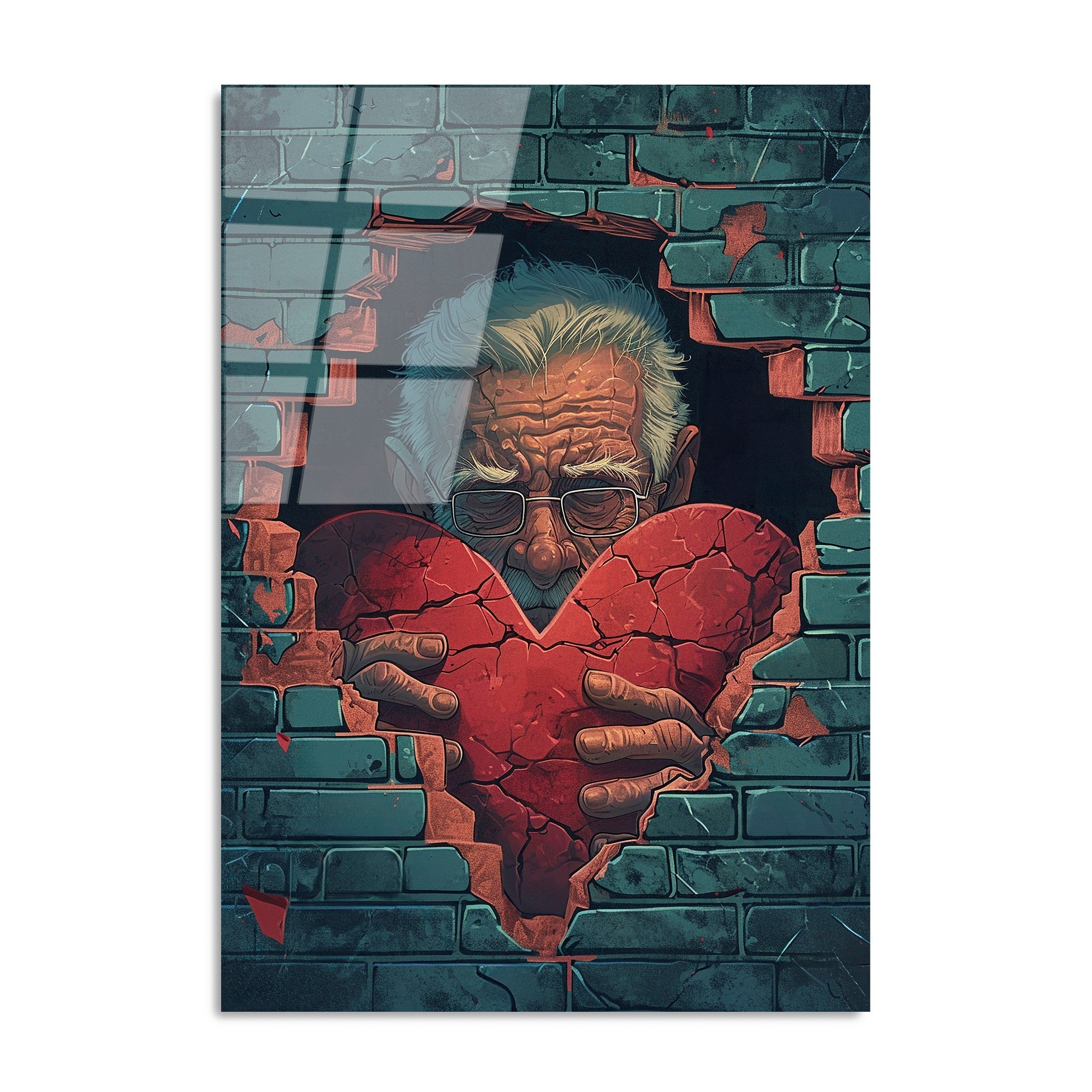 Quadro Decorativo em Vidro Temperado UV-1173, 70 x 100 cm, Multicolor, 4 mm, 7,617 kg