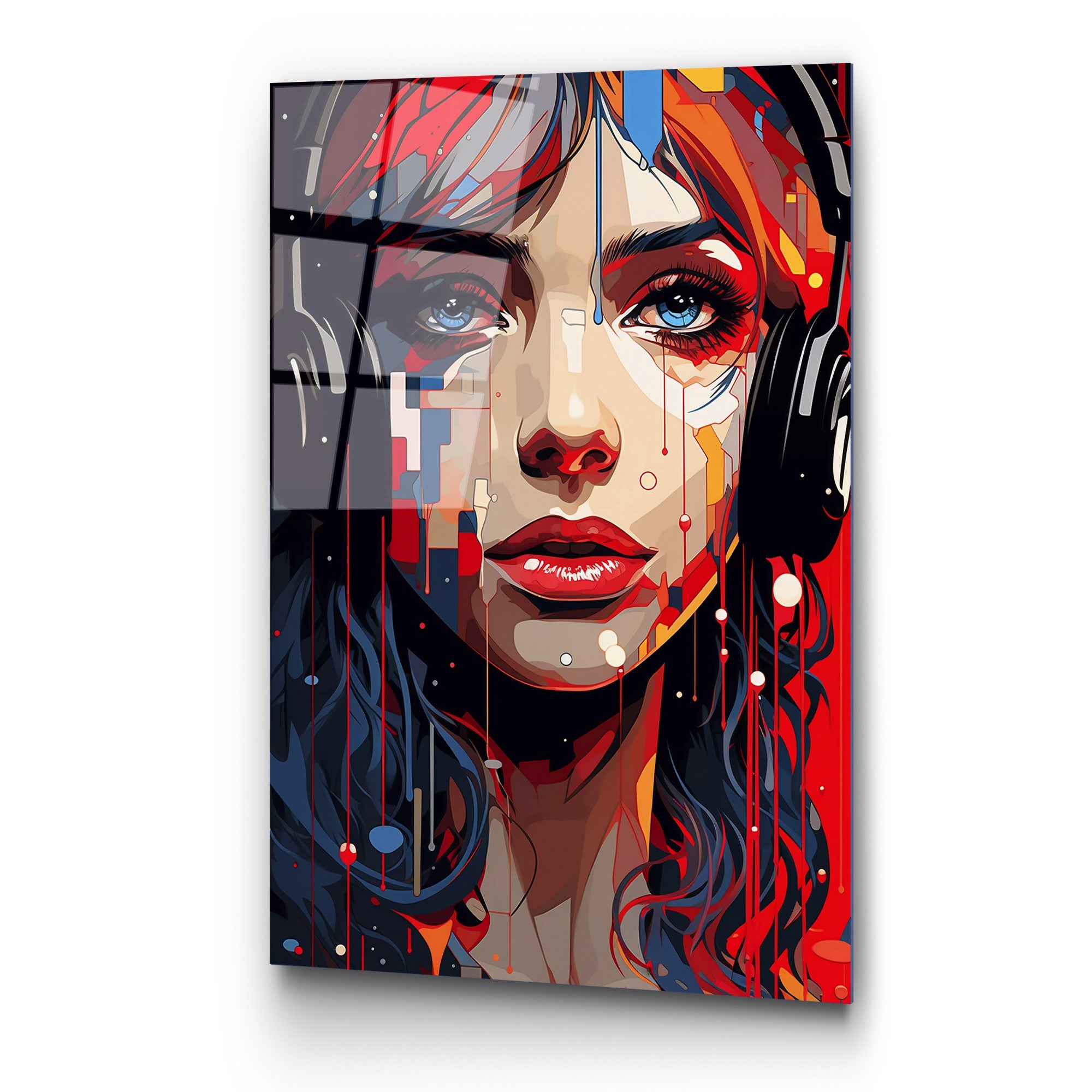 Quadro Decorativo em Vidro Temperado UV-1174, Multicolor, 70 x 100 cm, 4 mm