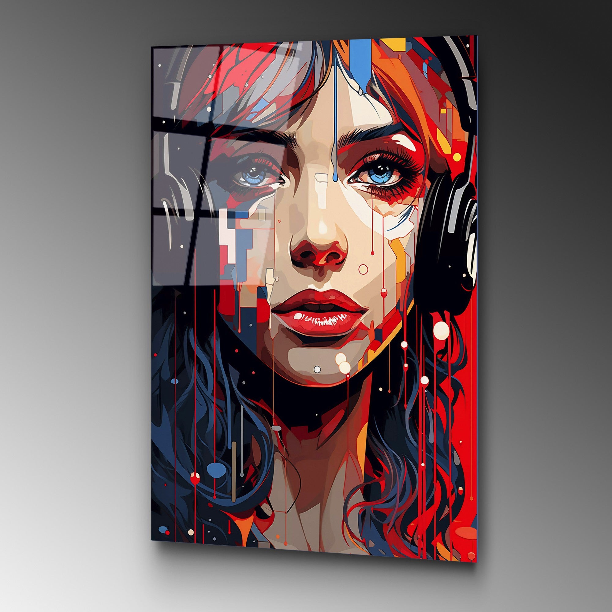 Quadro Decorativo em Vidro Temperado UV-1174, Multicolor, 70 x 100 cm, 4 mm