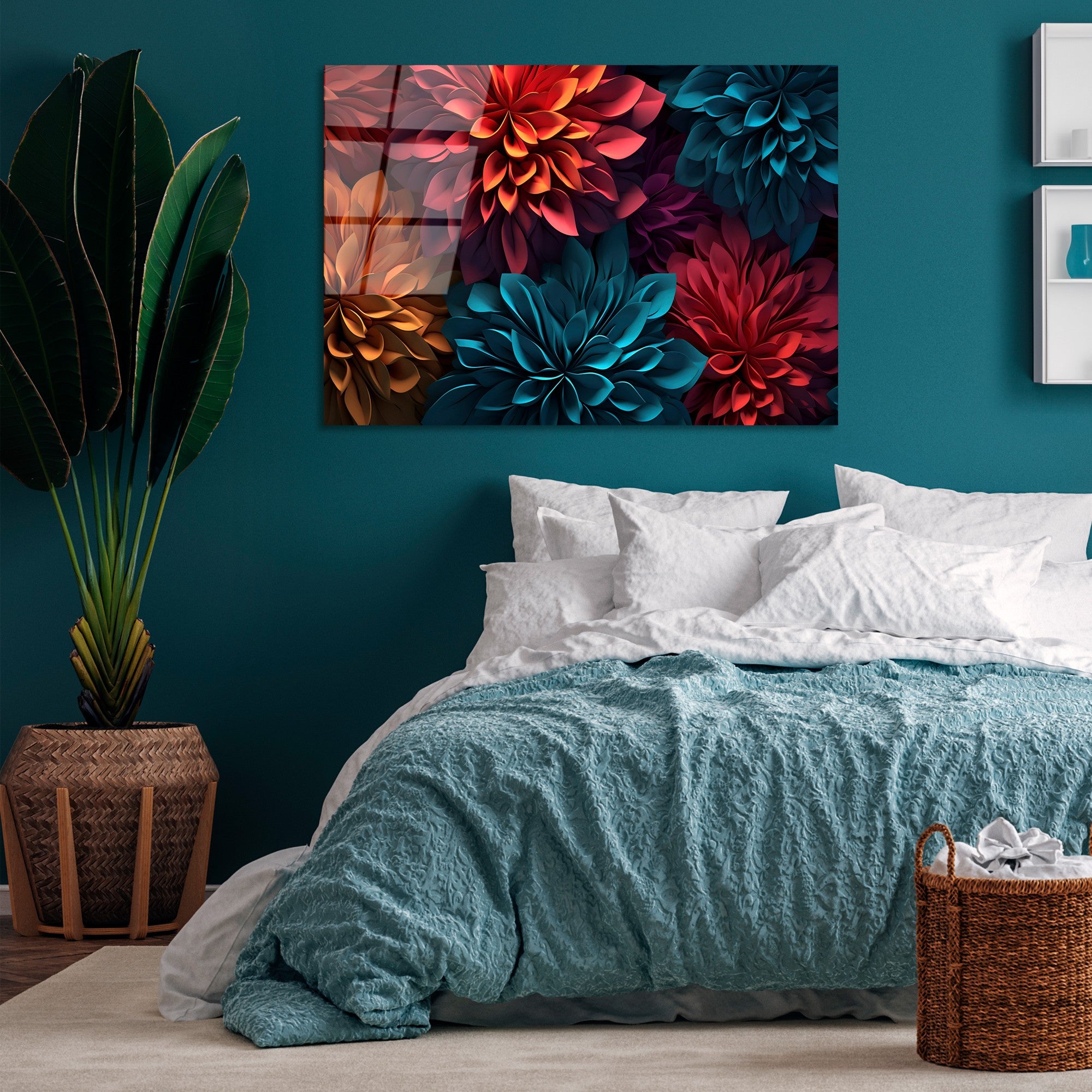 Quadro Decorativo em Vidro Temperado UV-1175, 70x100 cm, Multicolor, 4 mm