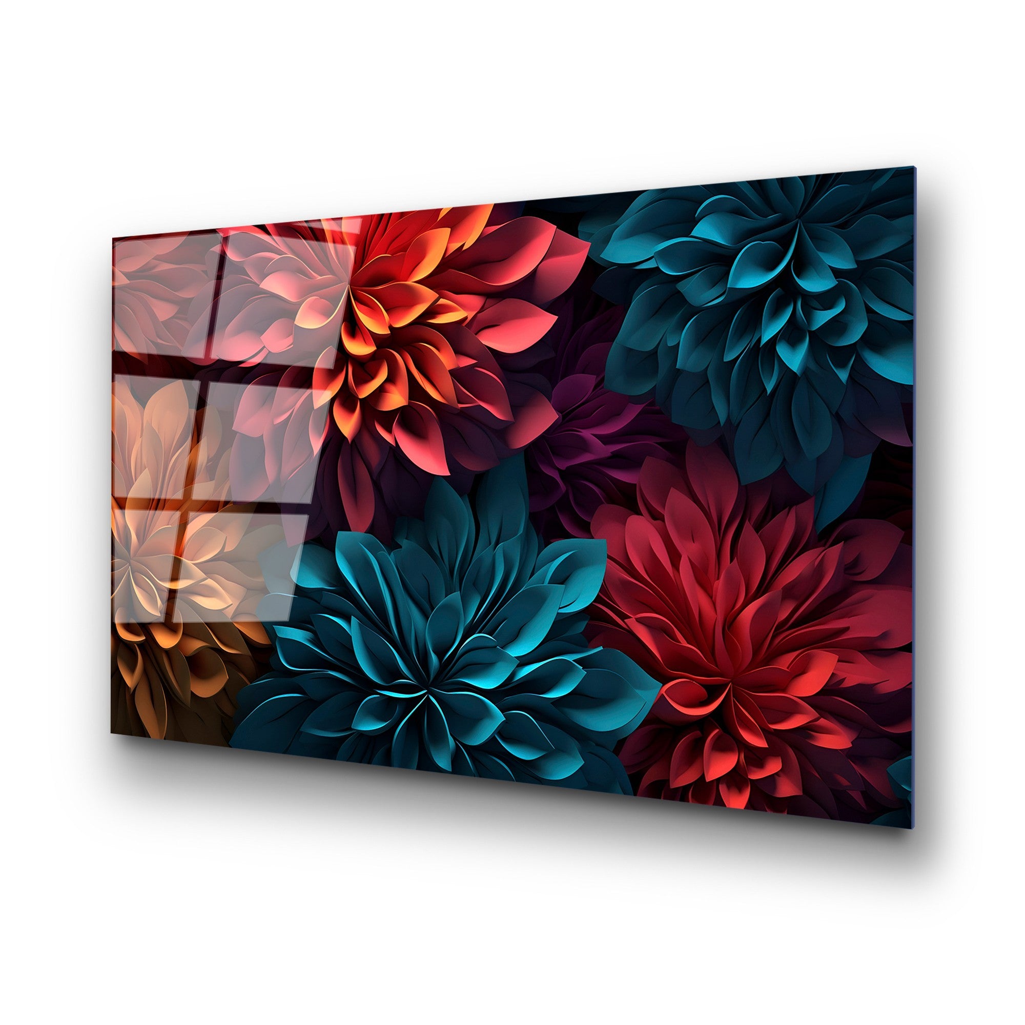 Quadro Decorativo em Vidro Temperado UV-1175, 70x100 cm, Multicolor, 4 mm