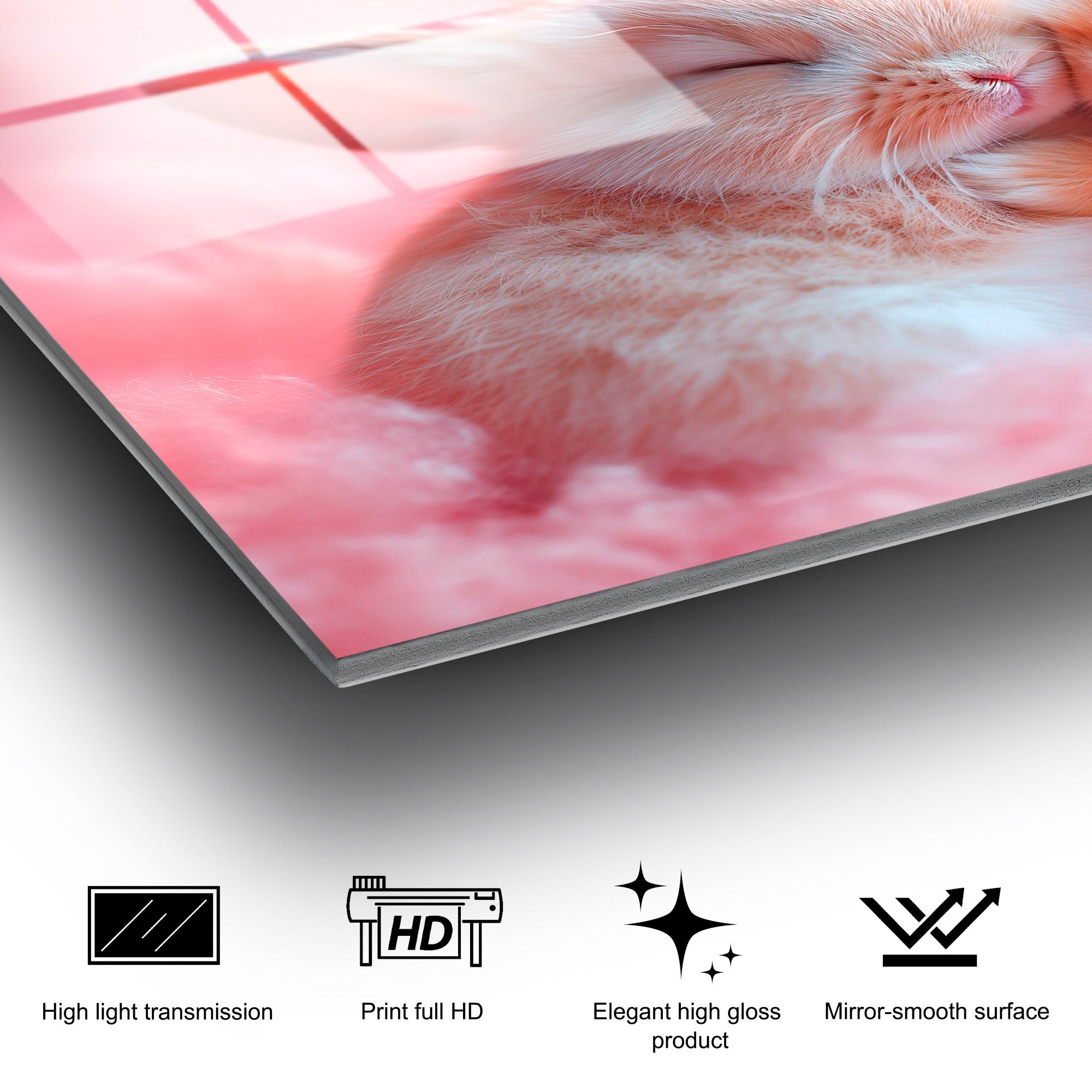 Quadro Decorativo em Vidro Temperado UV-1176, 70 x 100 cm, Multicolor, 4 mm