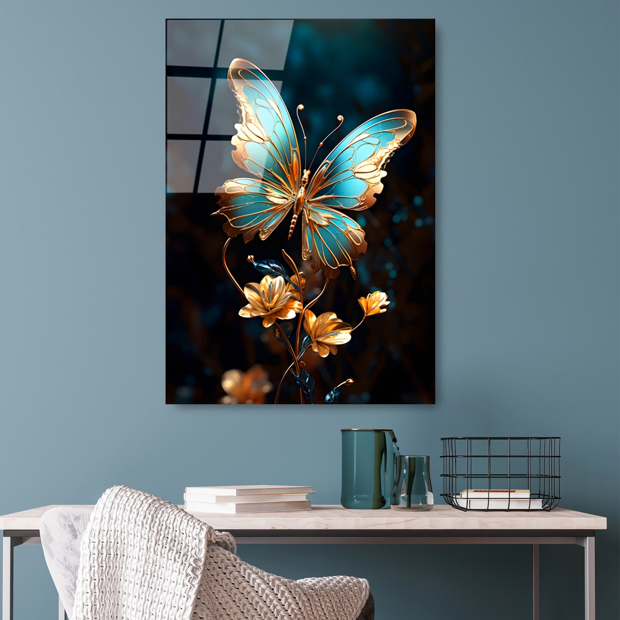 Quadro Decorativo em Vidro Temperado 4 mm Multicolor 70x100 cm – UV-1178 (123BZM2666)