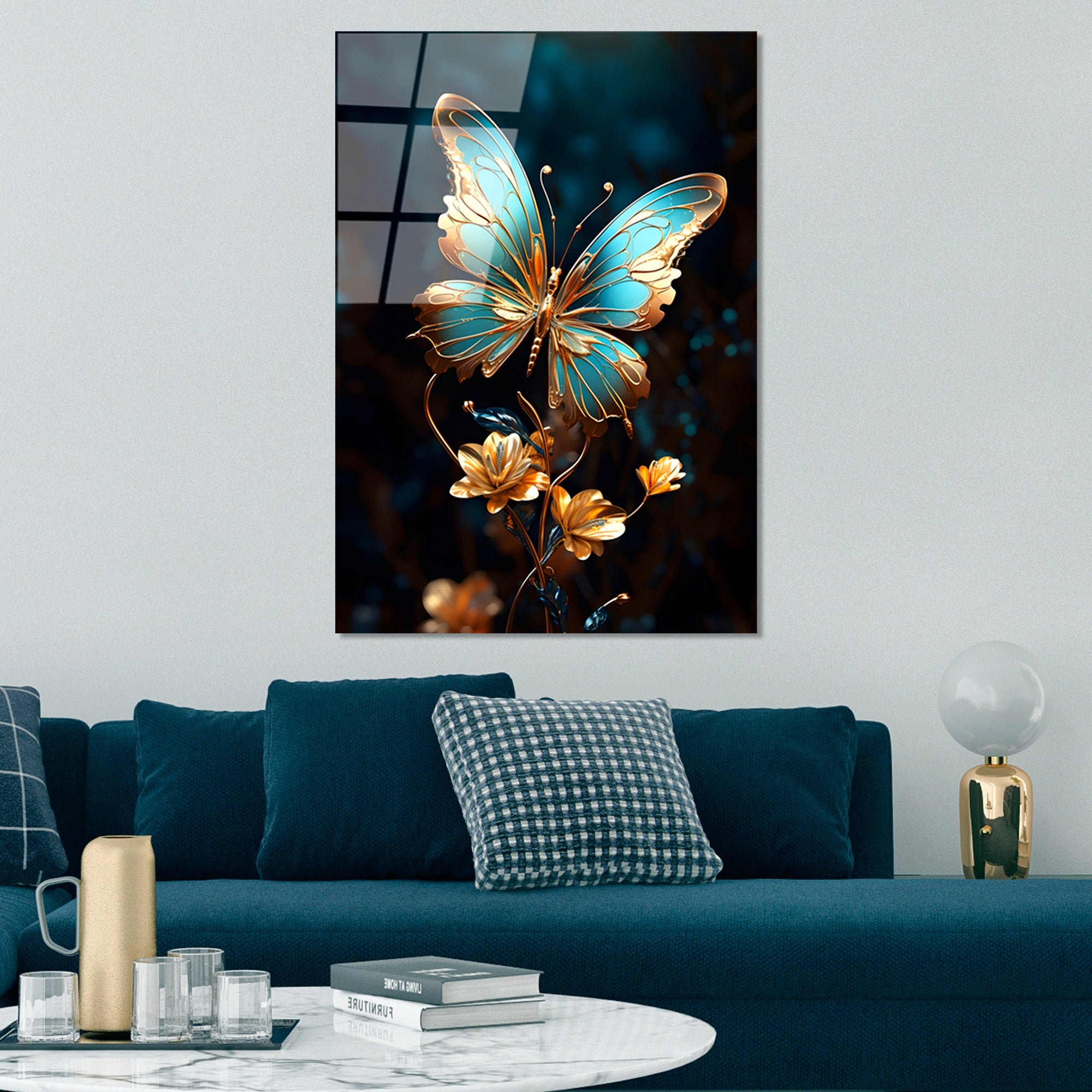 Quadro Decorativo em Vidro Temperado 4 mm Multicolor 70x100 cm – UV-1178 (123BZM2666)