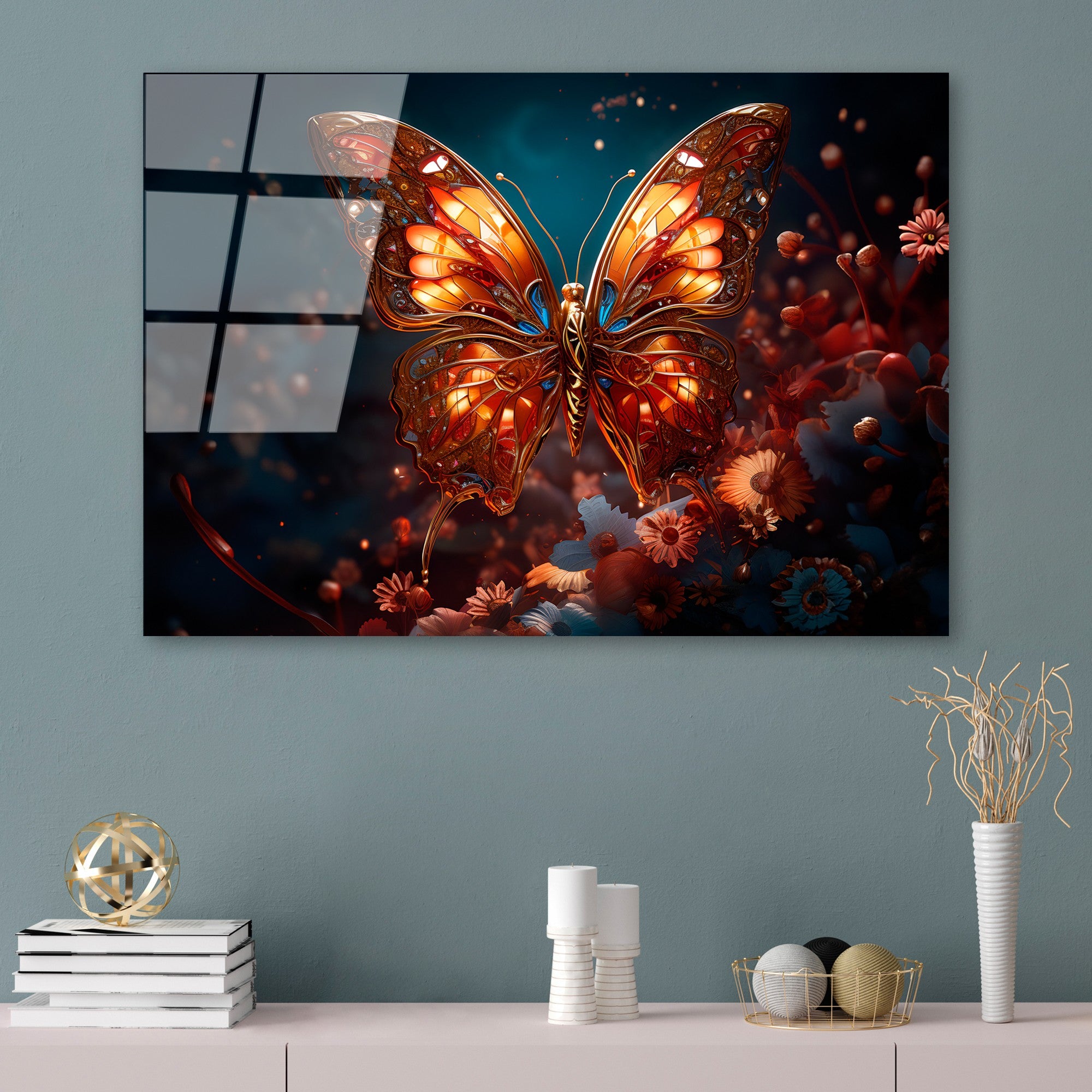 Quadro Decorativo em Vidro Temperado 100% 4 mm, 70x100 cm – Multicolor | UV-1182