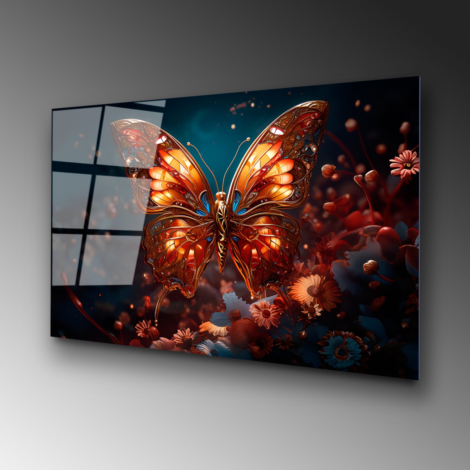 Quadro Decorativo em Vidro Temperado 100% 4 mm, 70x100 cm – Multicolor | UV-1182