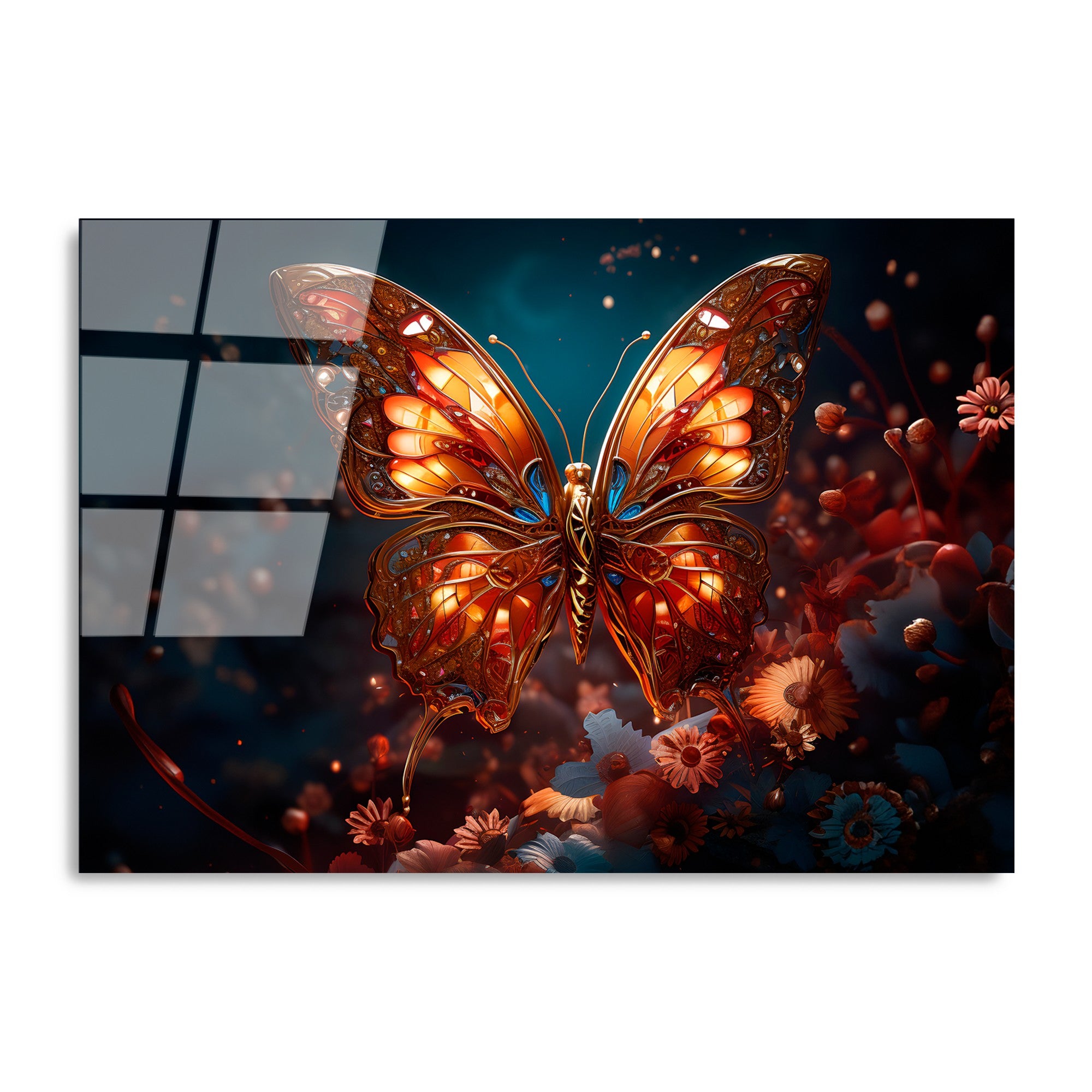 Quadro Decorativo em Vidro Temperado 100% 4 mm, 70x100 cm – Multicolor | UV-1182