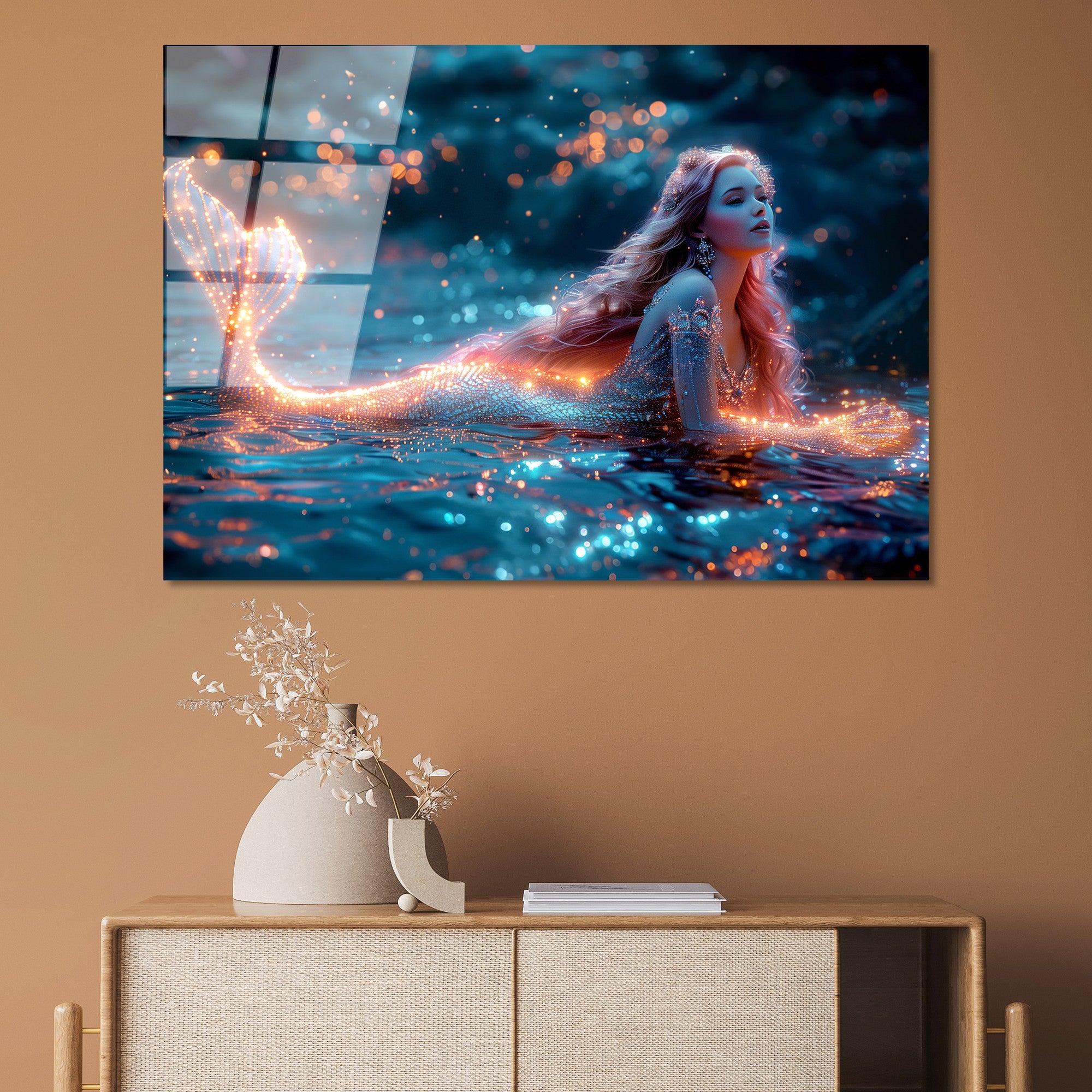 Quadro Decorativo em Vidro Temperado UV-1183, 70 x 100 cm, Multicolor, Vidro 4 mm