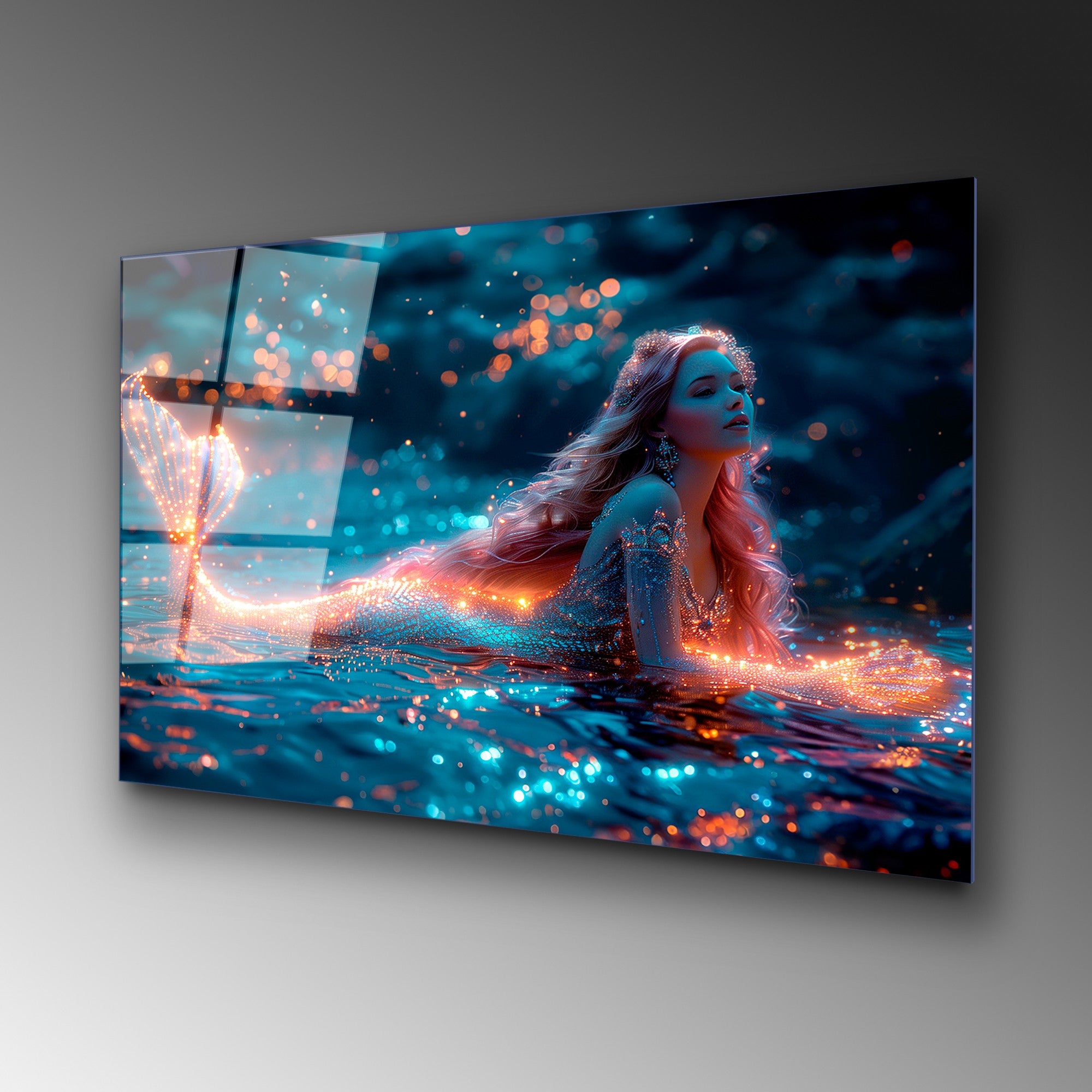 Quadro Decorativo em Vidro Temperado UV-1183, 70 x 100 cm, Multicolor, Vidro 4 mm