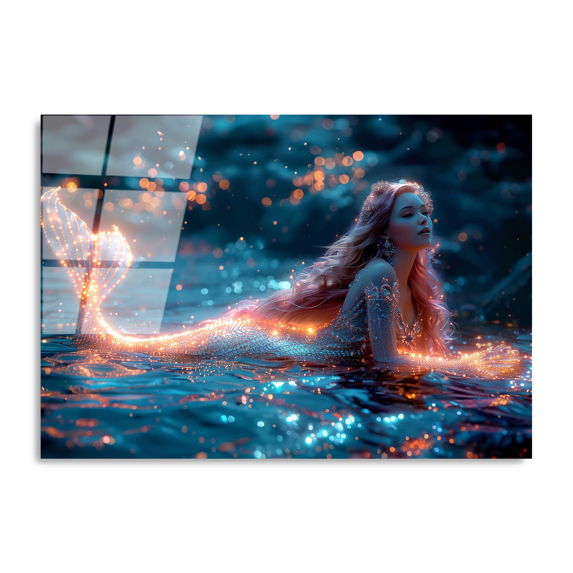 Quadro Decorativo em Vidro Temperado UV-1183, 70 x 100 cm, Multicolor, Vidro 4 mm