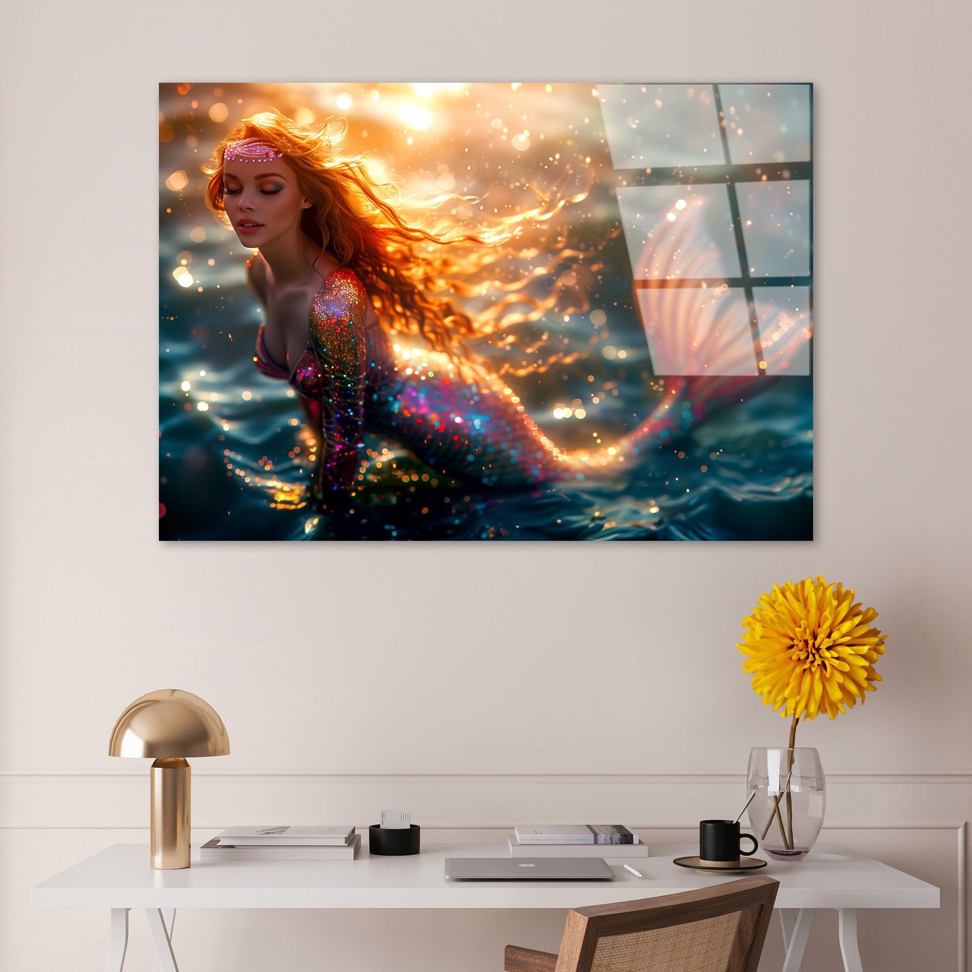 Quadro Decorativo em Vidro Temperado 70 x 100 cm Multicolor UV-1184 (4 mm)