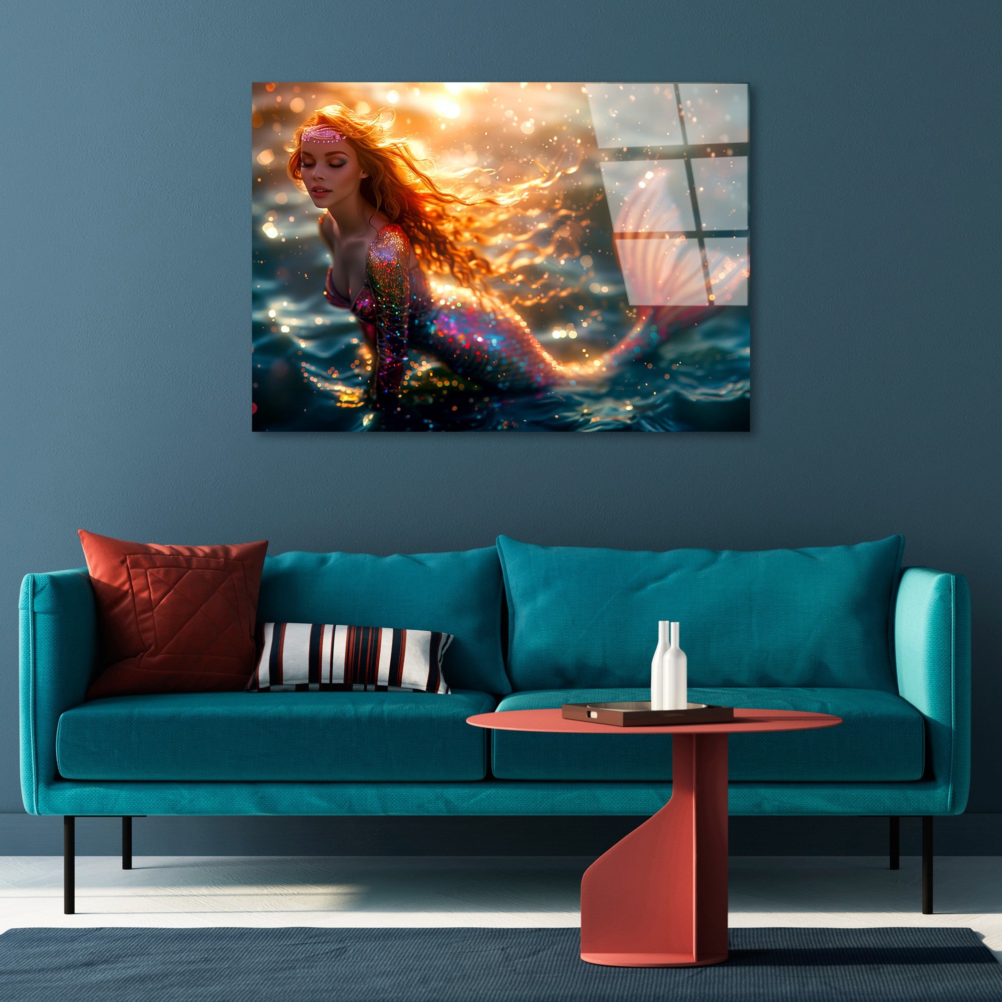 Quadro Decorativo em Vidro Temperado 70 x 100 cm Multicolor UV-1184 (4 mm)