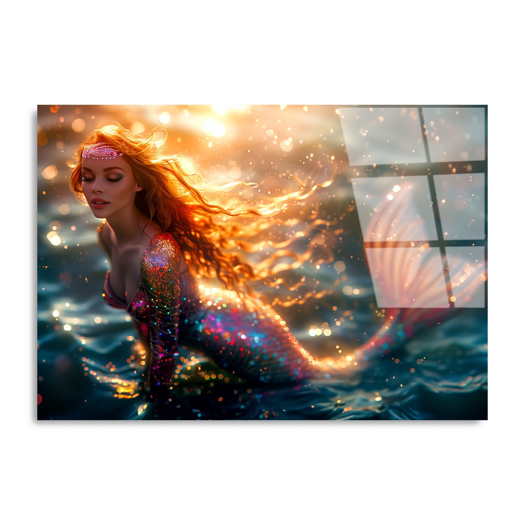 Quadro Decorativo em Vidro Temperado 70 x 100 cm Multicolor UV-1184 (4 mm)