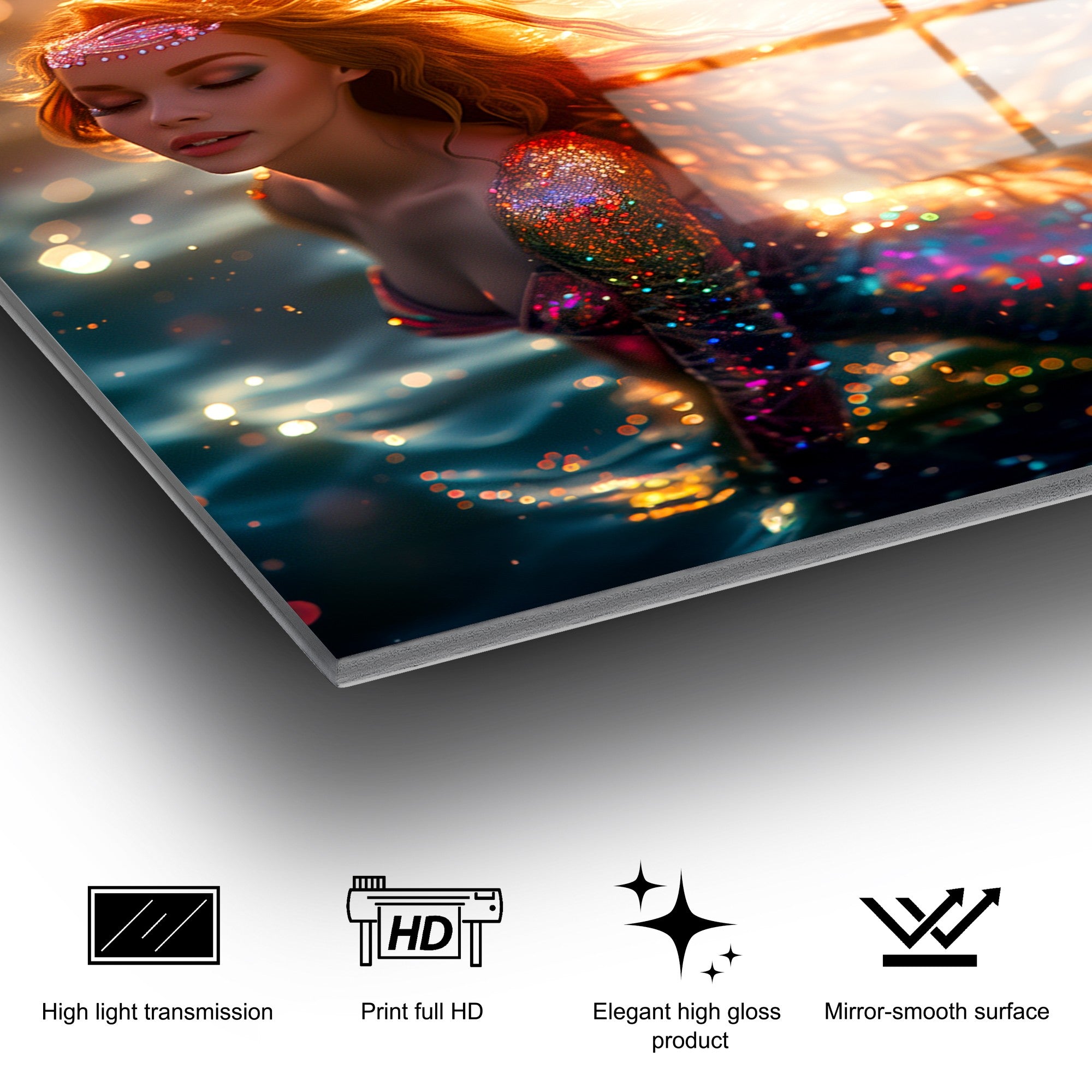 Quadro Decorativo em Vidro Temperado 70 x 100 cm Multicolor UV-1184 (4 mm)