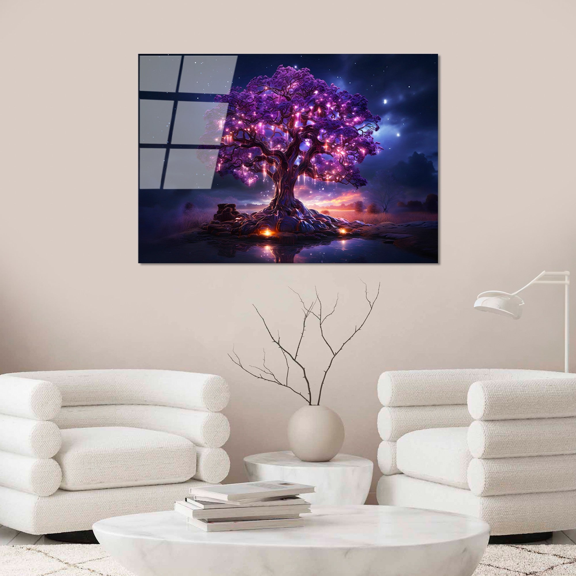 Quadro Decorativo em Vidro Temperado UV-1185, 70 x 100 cm, Multicolor, 4 mm