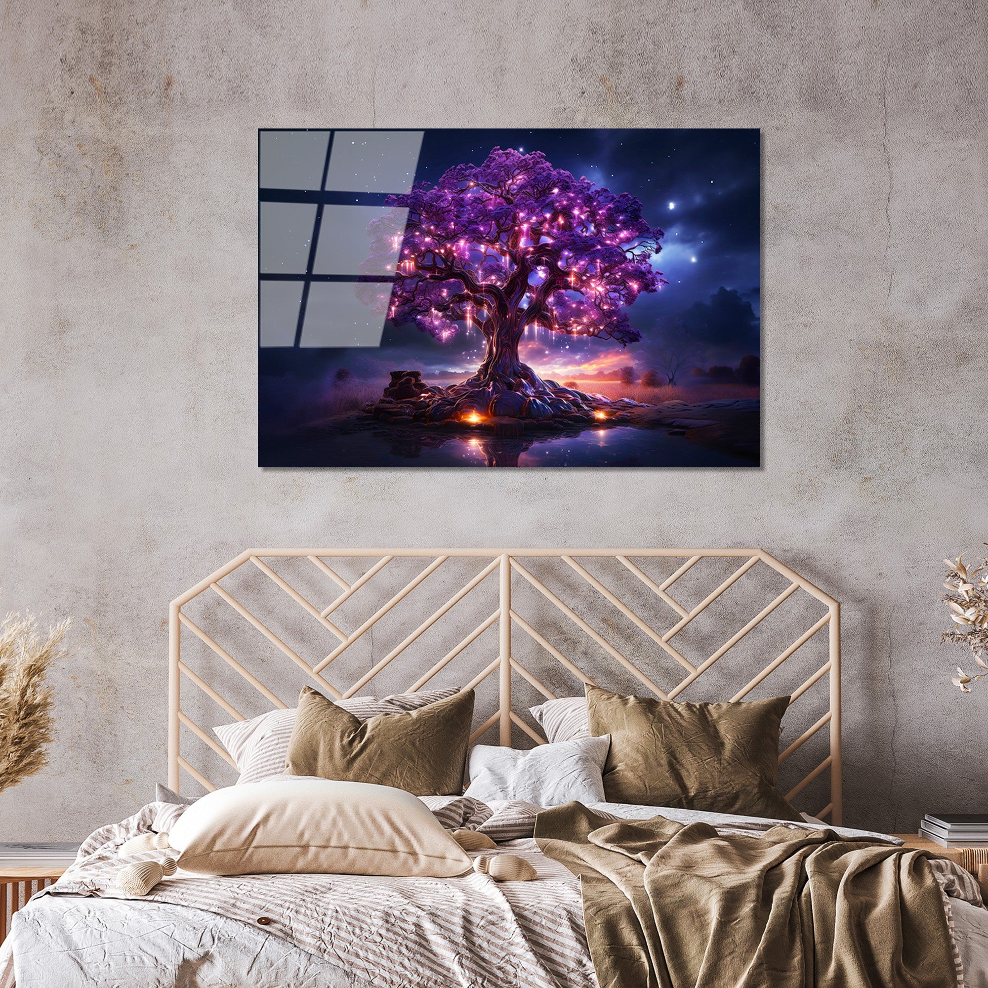 Quadro Decorativo em Vidro Temperado UV-1185, 70 x 100 cm, Multicolor, 4 mm