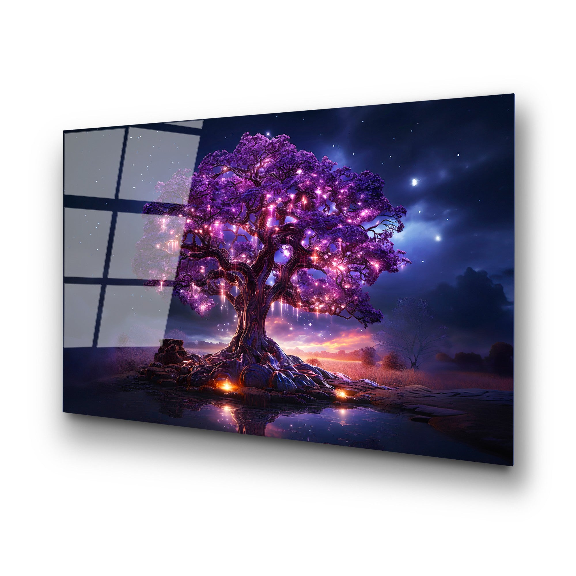 Quadro Decorativo em Vidro Temperado UV-1185, 70 x 100 cm, Multicolor, 4 mm