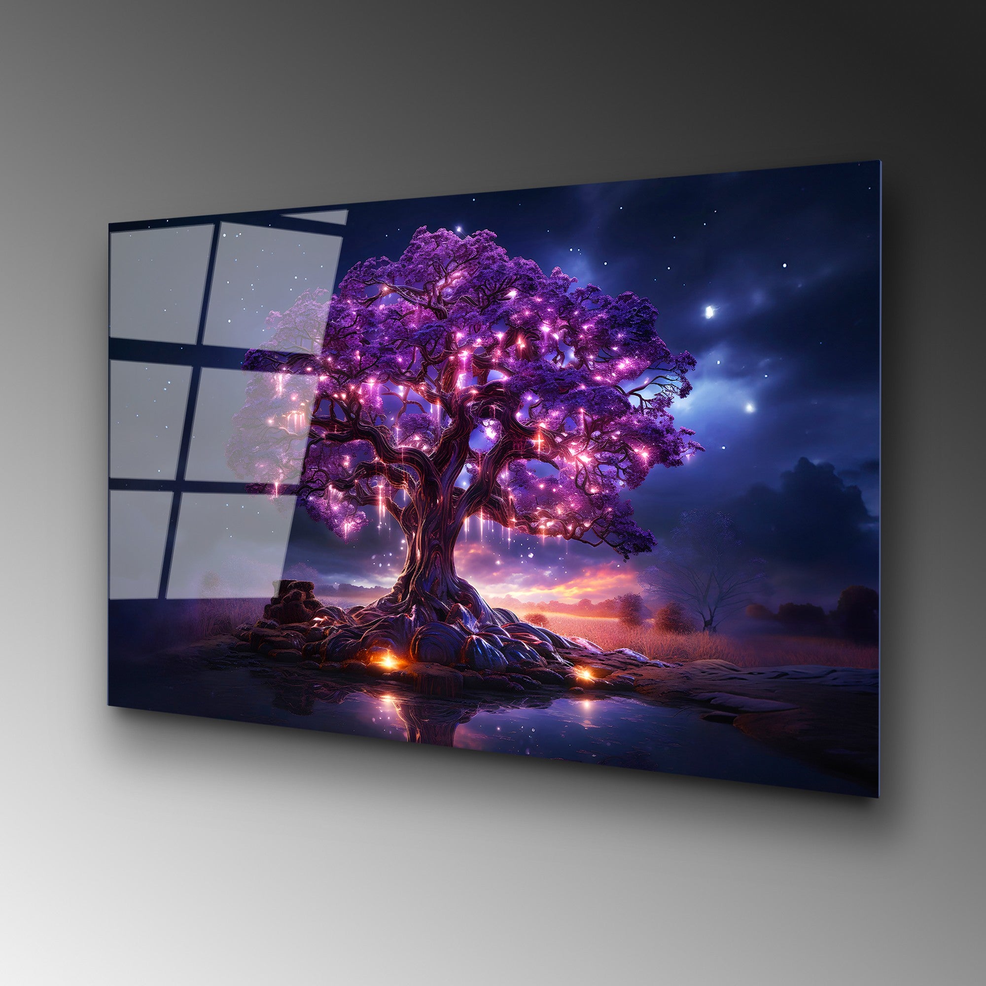 Quadro Decorativo em Vidro Temperado UV-1185, 70 x 100 cm, Multicolor, 4 mm