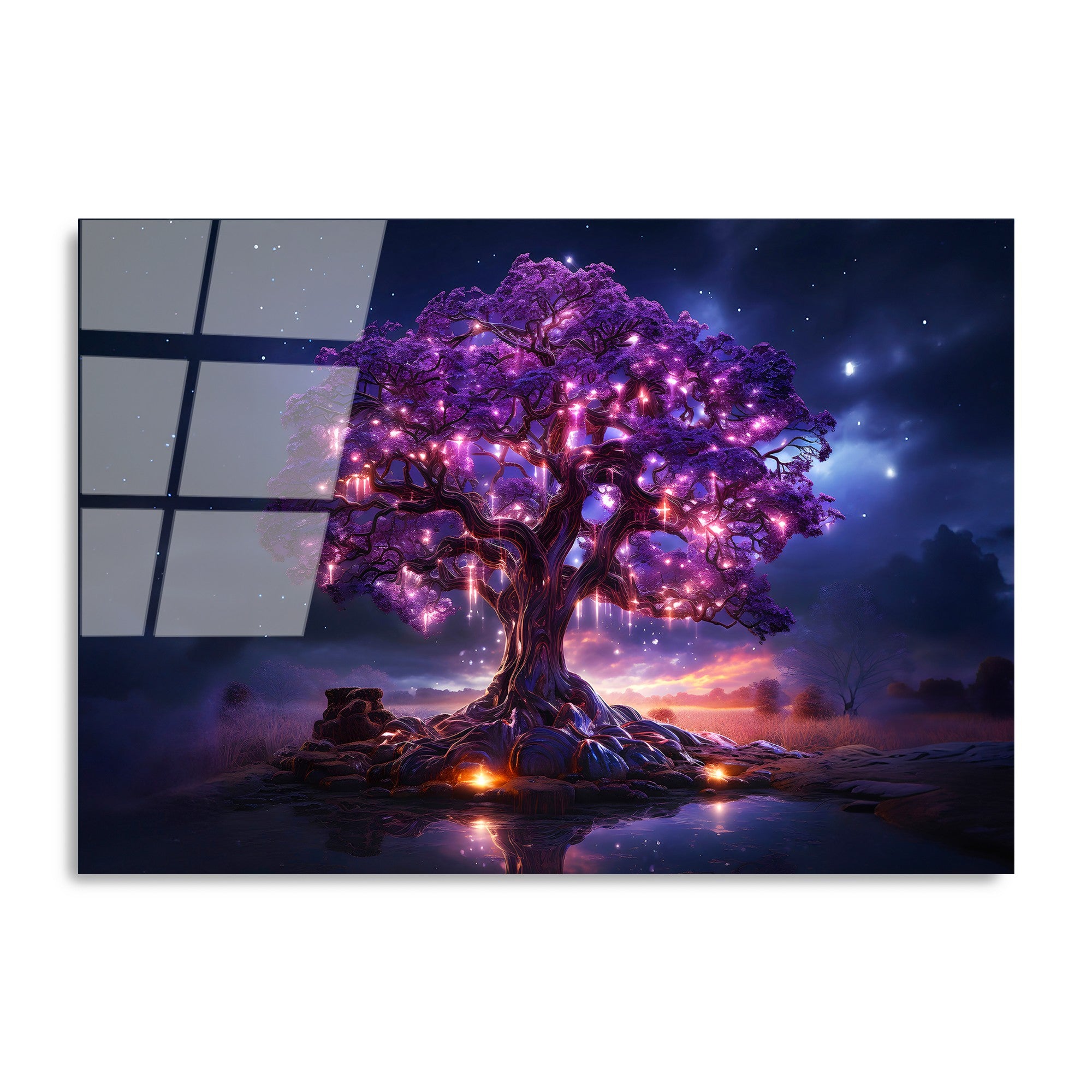 Quadro Decorativo em Vidro Temperado UV-1185, 70 x 100 cm, Multicolor, 4 mm