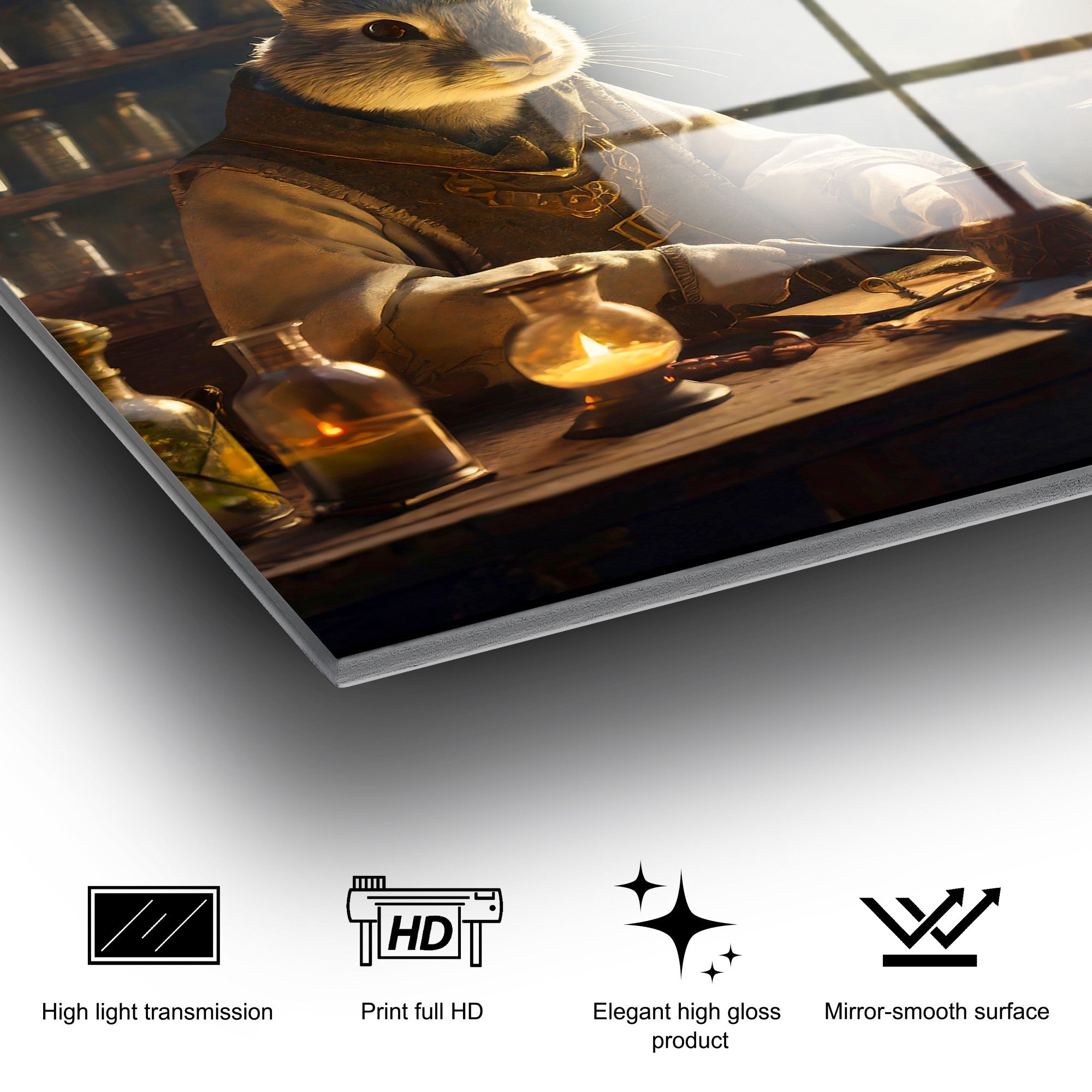 Quadro Decorativo em Vidro Temperado 100% UV-1186, Multicolor, 70 x 100 cm (4 mm)