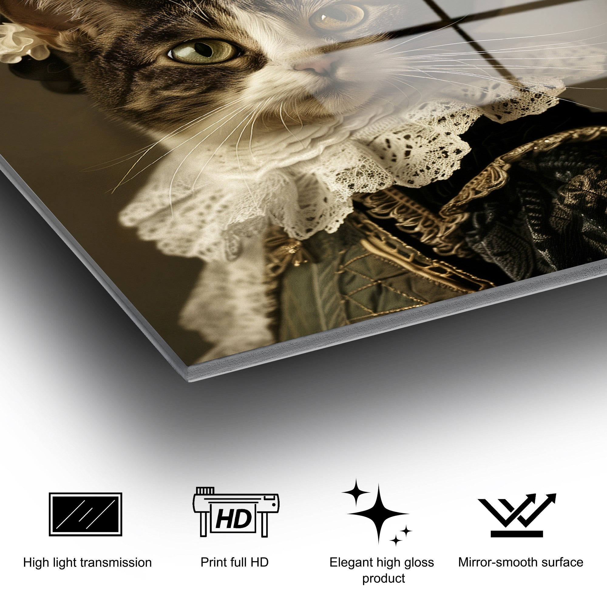 Quadro Decorativo em Vidro Temperado 100% (4 mm) UV-1188 – 70 x 100 cm – Multicolor