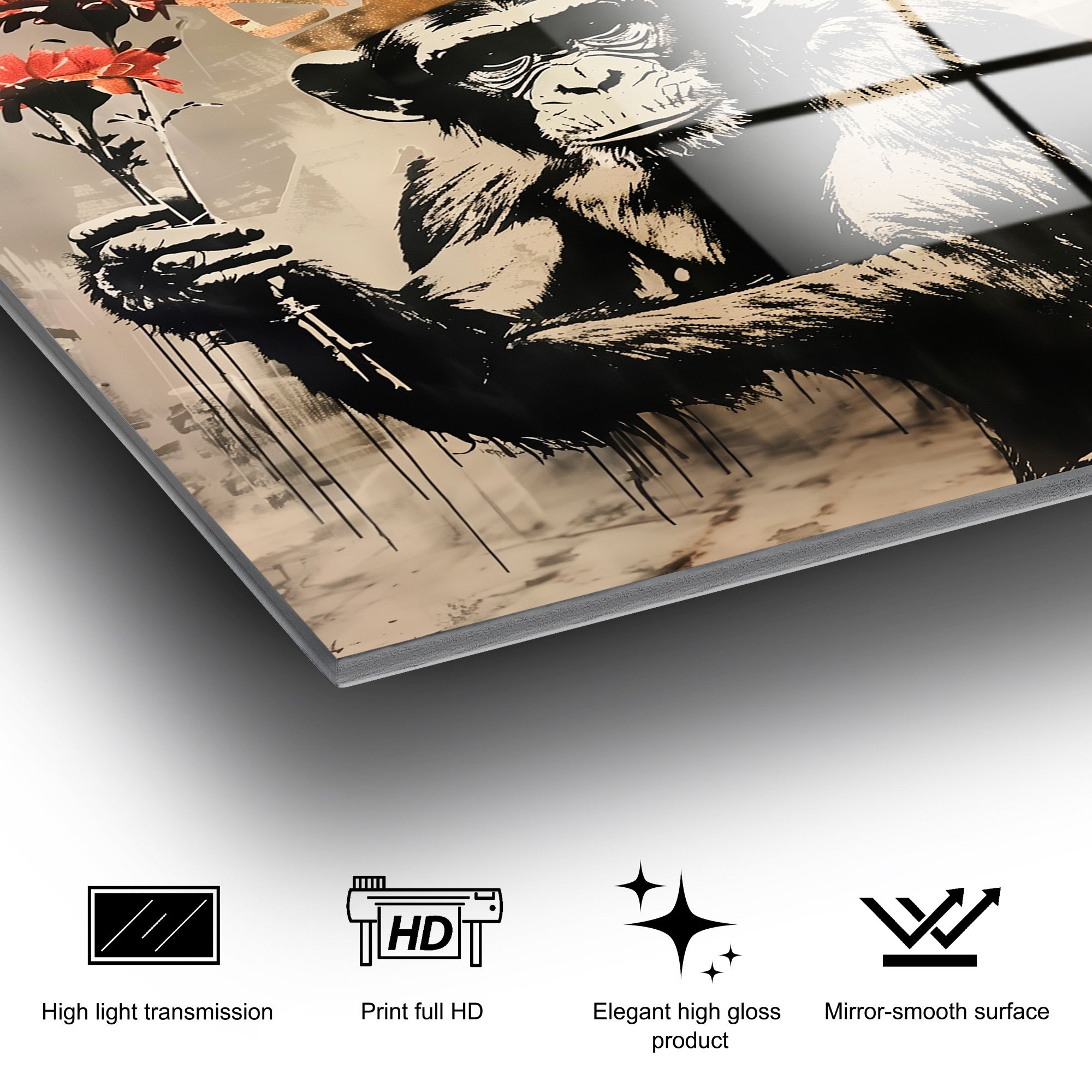 Quadro Decorativo em Vidro Temperado UV-1189, Multicolor, 70 x 100 cm, 4 mm, 7,617 kg (Ref. 123BZM2677)