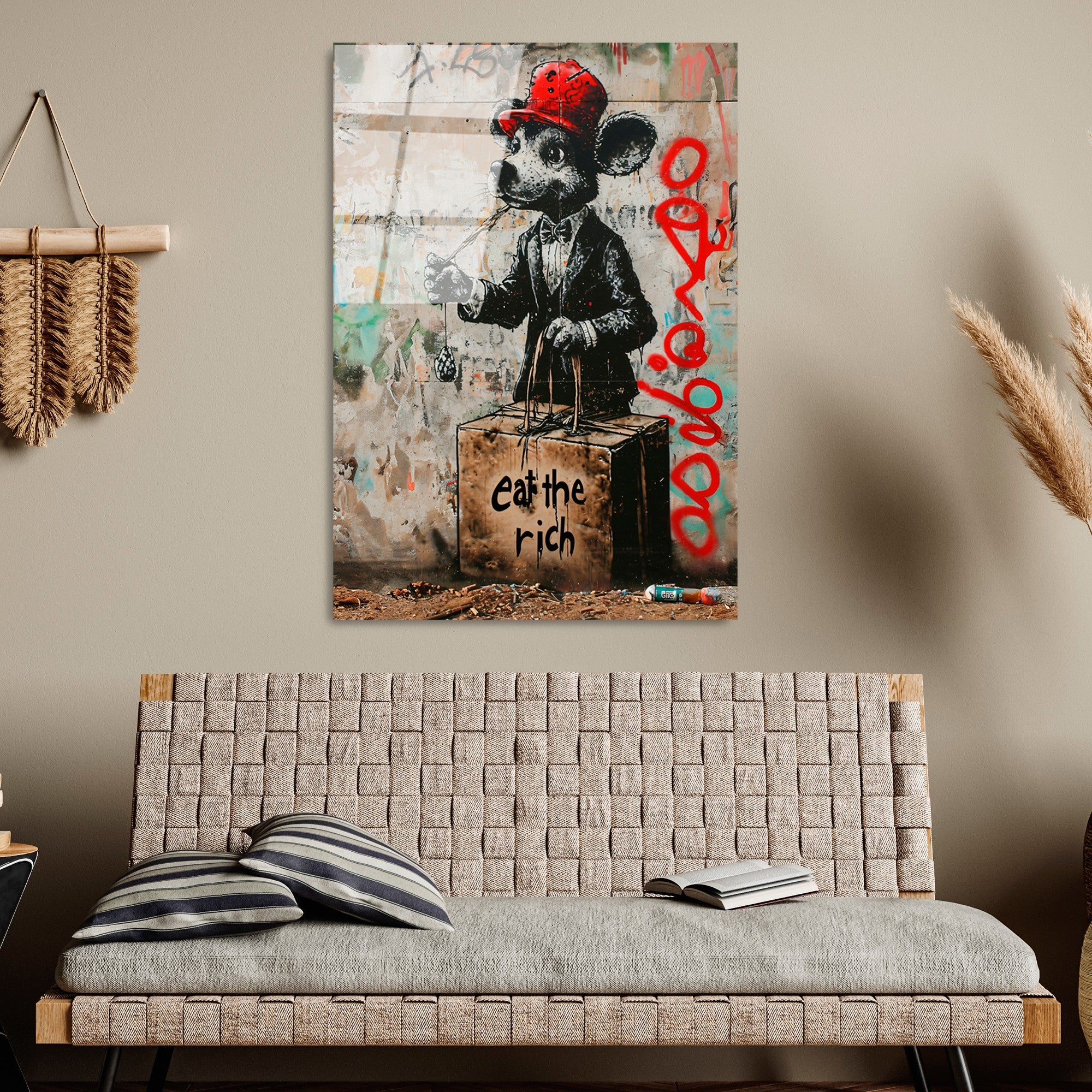 Quadro Decorativo em Vidro Temperado 4 mm Multicolor 70 x 100 cm – UV-1190 (123BZM2678)