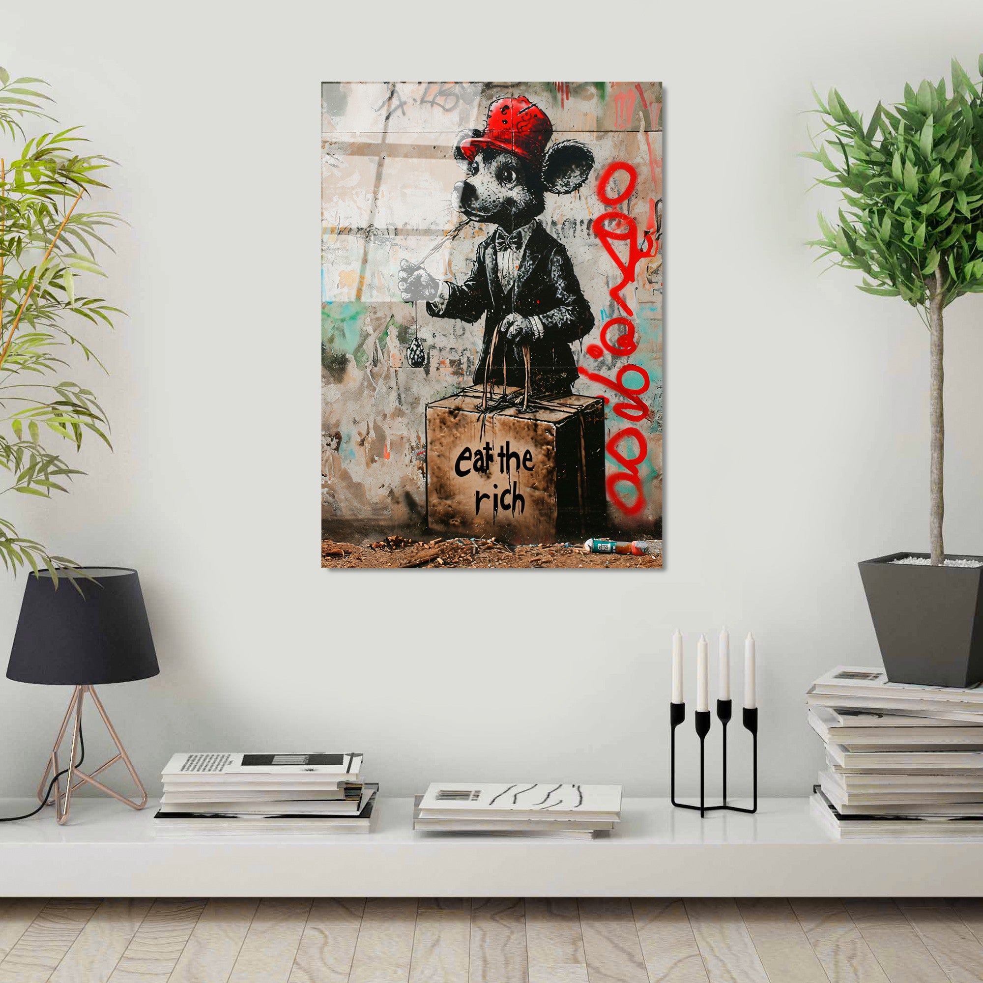 Quadro Decorativo em Vidro Temperado 4 mm Multicolor 70 x 100 cm – UV-1190 (123BZM2678)