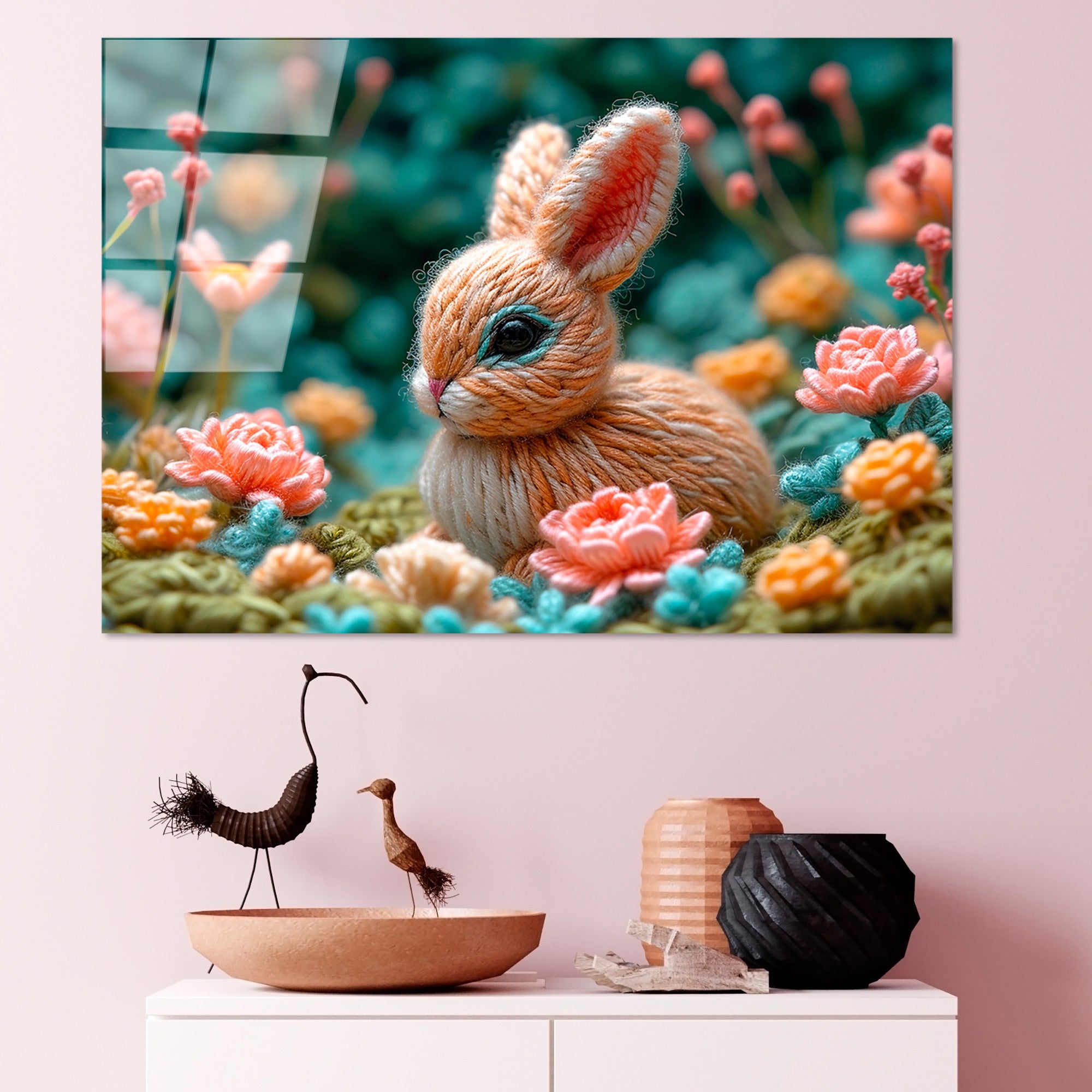 Quadro Decorativo em Vidro 100% Temperado UV-1192, Multicolor, 70 x 100 cm (4 mm)
