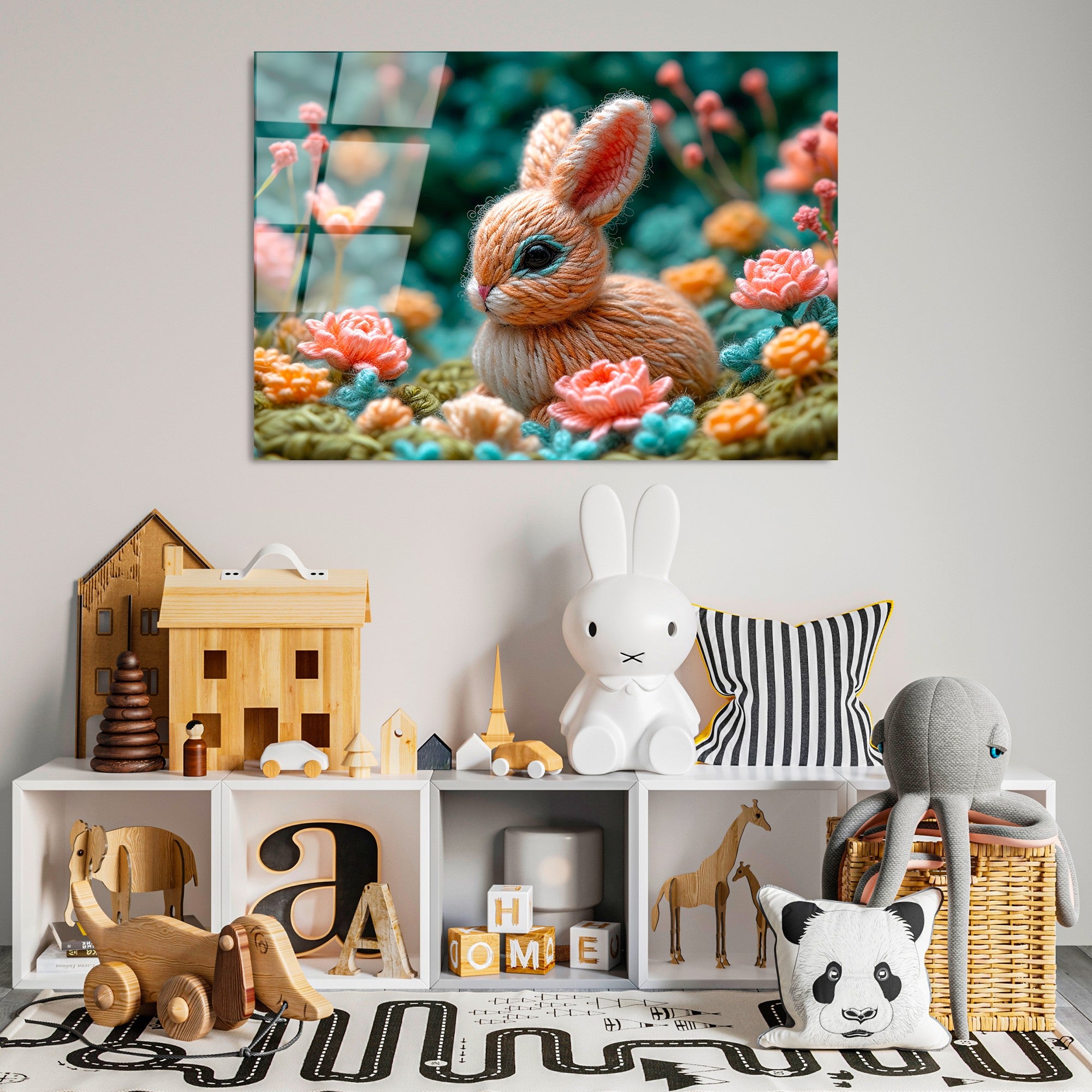 Quadro Decorativo em Vidro 100% Temperado UV-1192, Multicolor, 70 x 100 cm (4 mm)