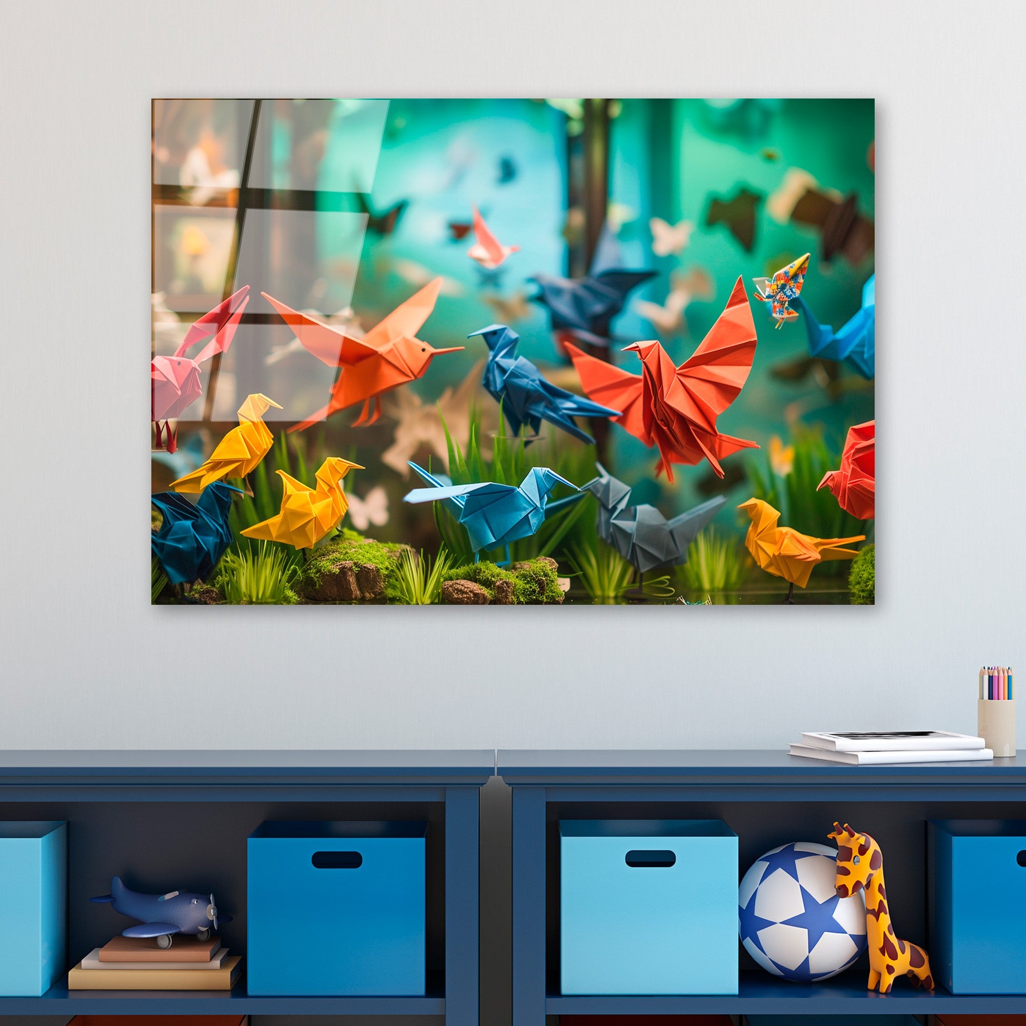 Quadro Decorativo em Vidro Temperado Multicolor UV-1193, 70x100 cm, 4 mm