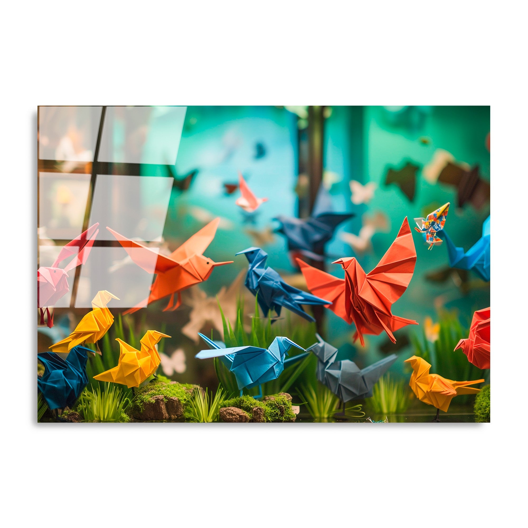 Quadro Decorativo em Vidro Temperado Multicolor UV-1193, 70x100 cm, 4 mm