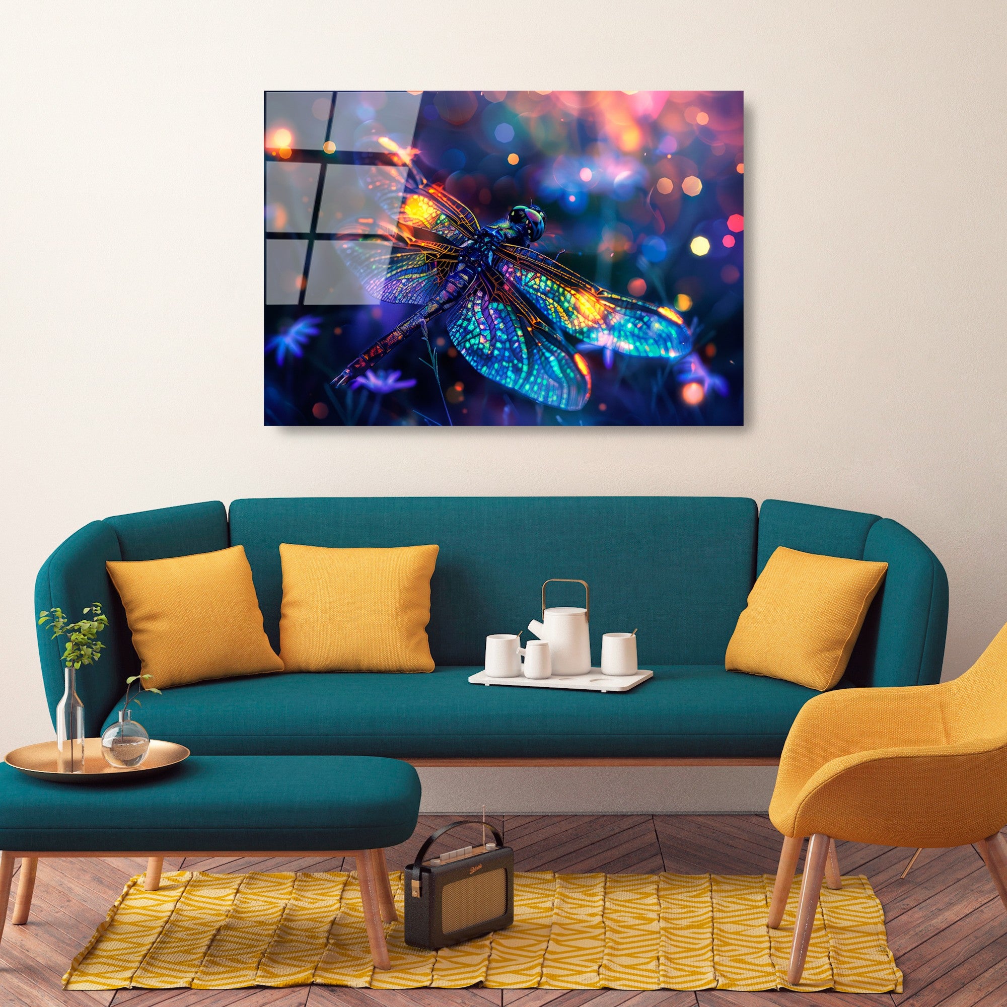 Quadro Decorativo em Vidro Temperado Multicolor 70x100 cm (4 mm) | UV-1194