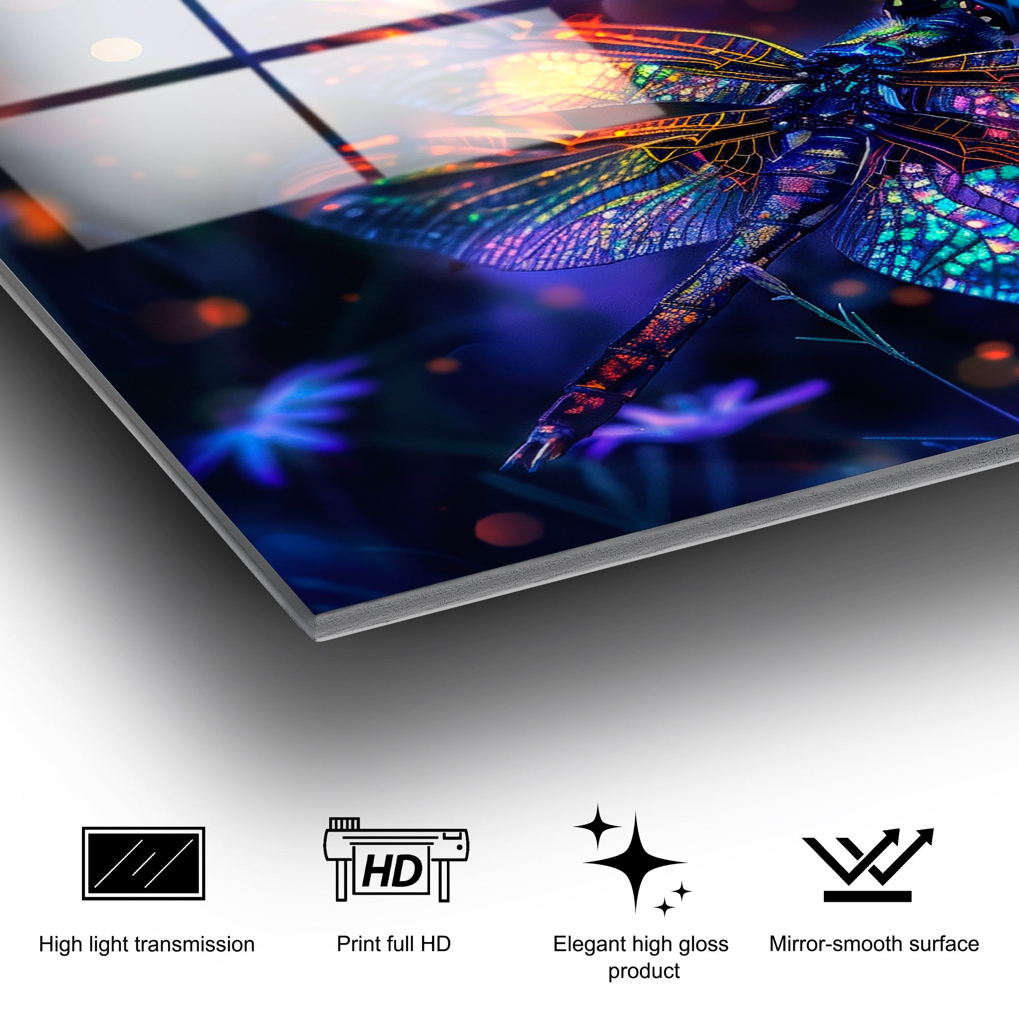 Quadro Decorativo em Vidro Temperado Multicolor 70x100 cm (4 mm) | UV-1194