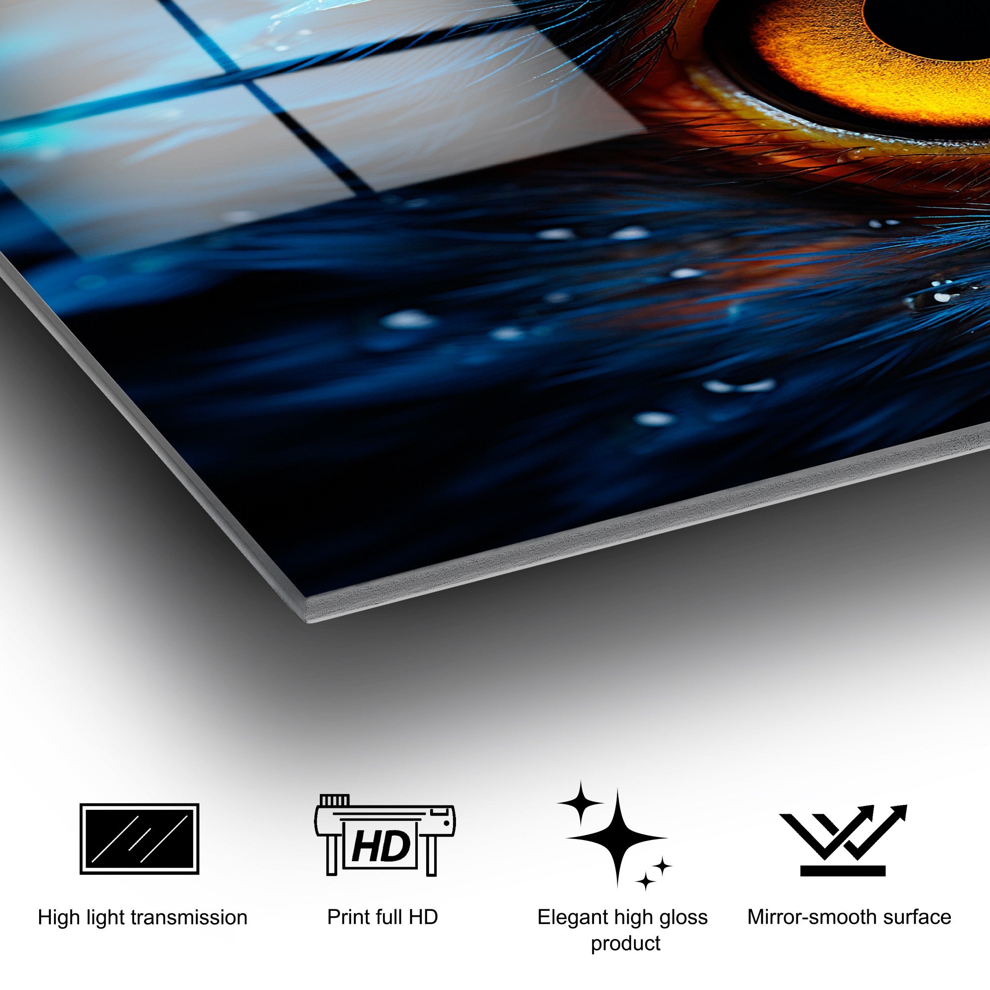 Quadro Decorativo em Vidro Temperado 70x100 cm Multicolor UV-1197 (4 mm)