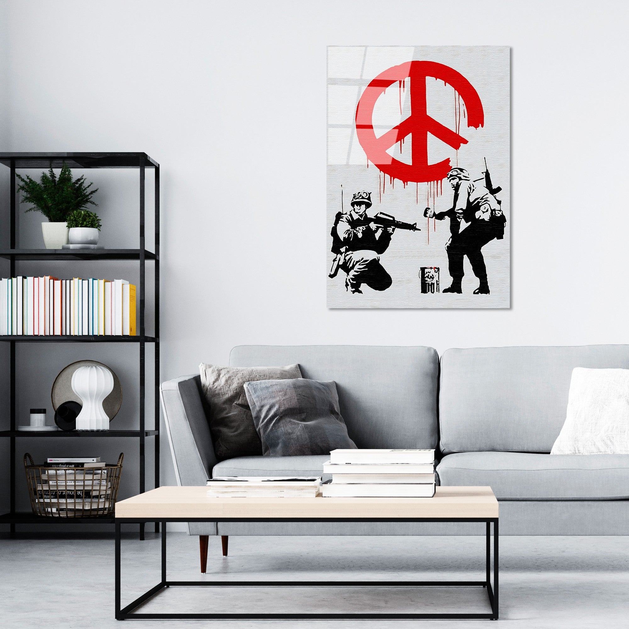 Quadro Decorativo em Vidro Temperado UV-1198, Multicolor, 70 x 100 cm (4 mm)