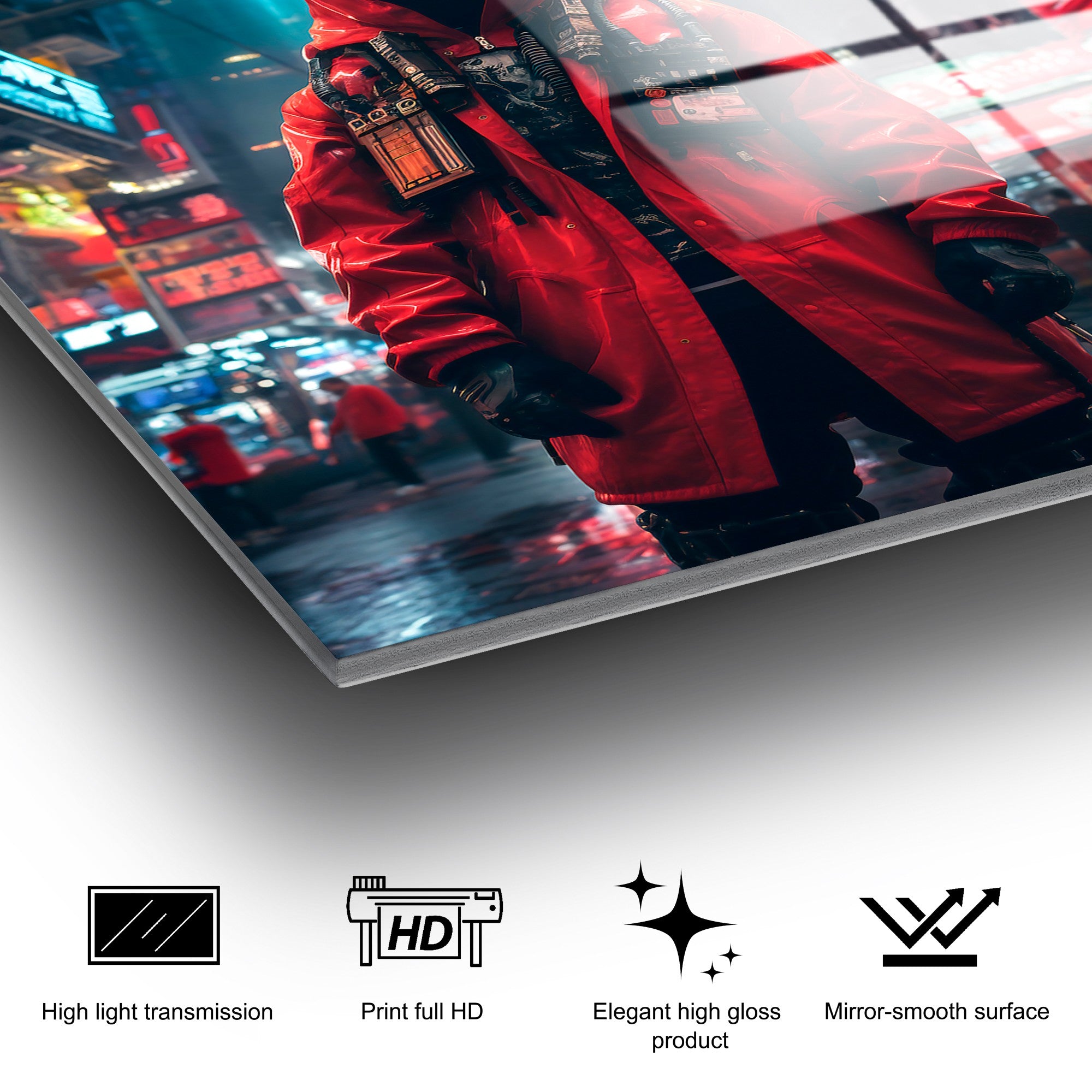 Quadro Decorativo em Vidro Temperado UV-1200, 70x100 cm, Multicolor (4 mm)