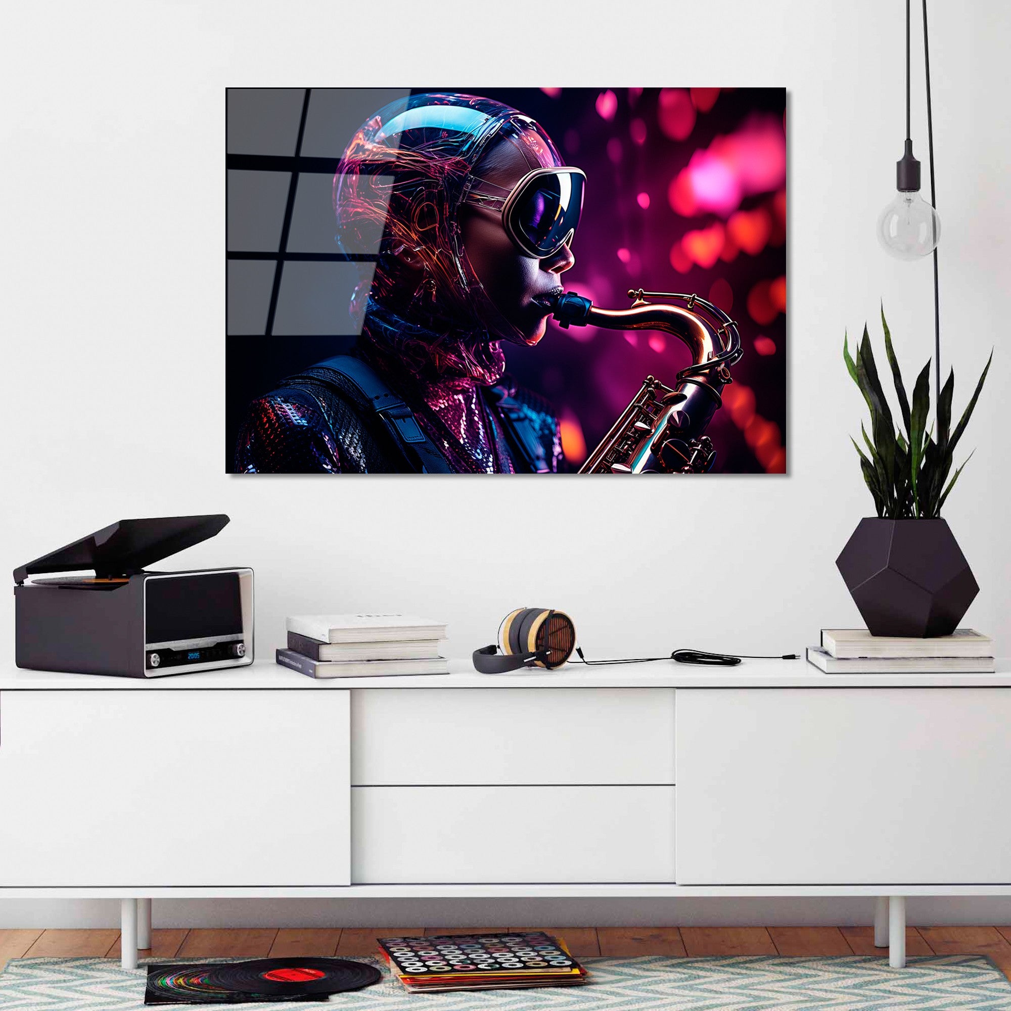 Quadro Decorativo em Vidro Temperado UV-1201, 70 x 100 cm, Multicolor, Vidro 100% Temperado 4 mm