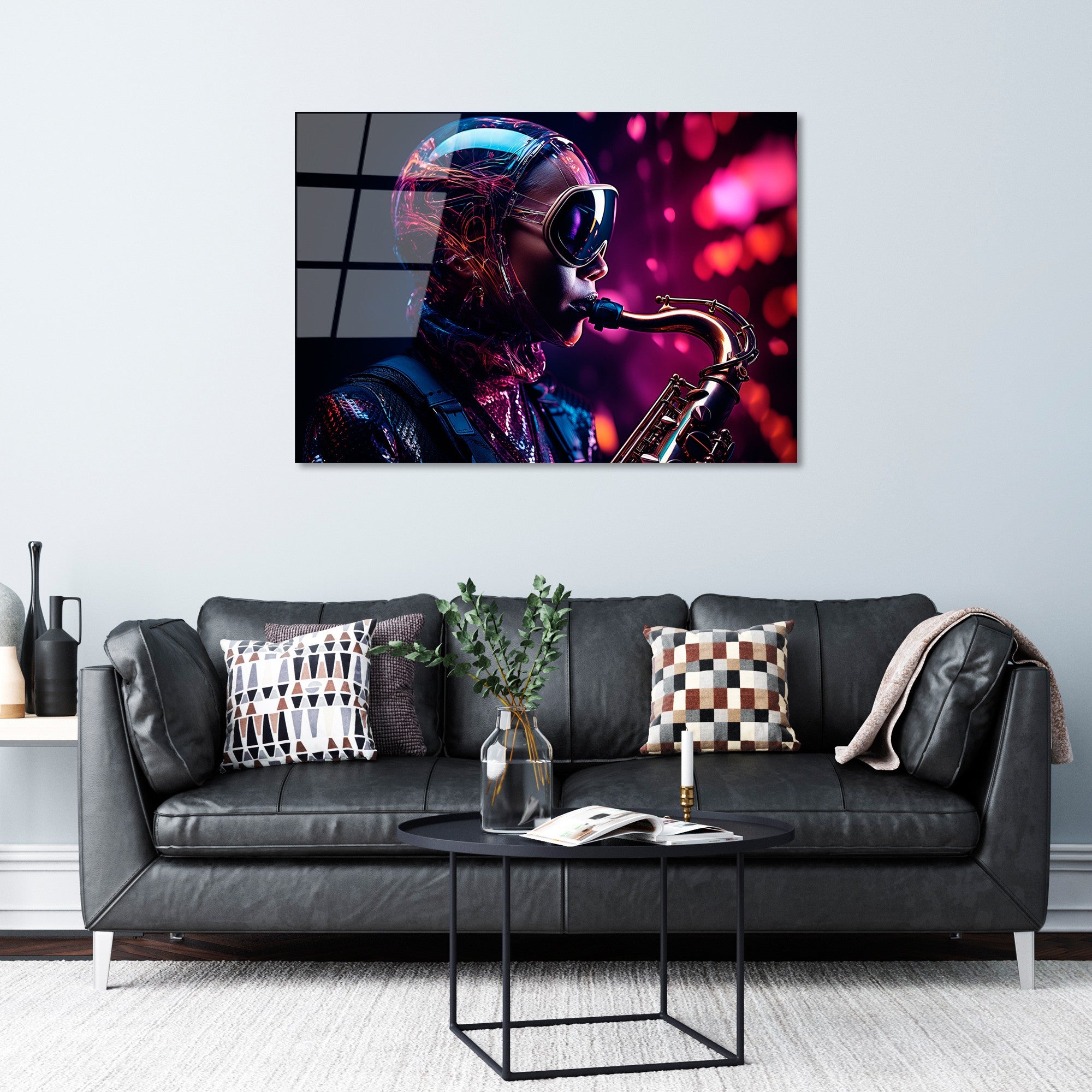 Quadro Decorativo em Vidro Temperado UV-1201, 70 x 100 cm, Multicolor, Vidro 100% Temperado 4 mm