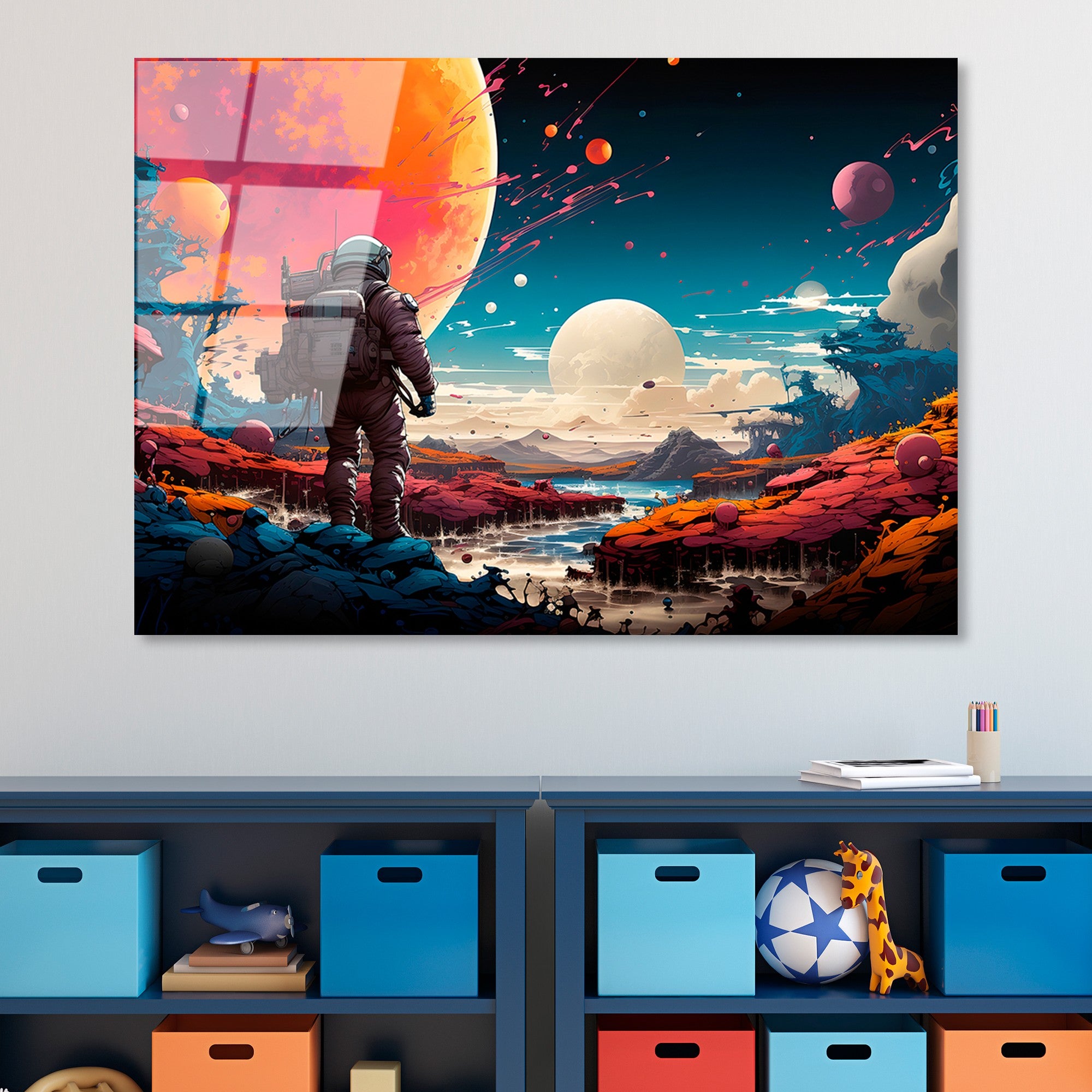 Quadro Decorativo em Vidro Temperado 70 x 100 cm (4 mm) – Multicolor | UV-1202