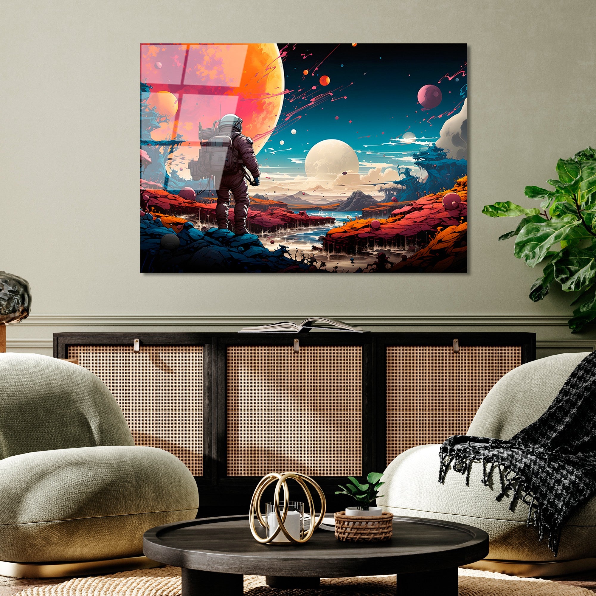 Quadro Decorativo em Vidro Temperado 70 x 100 cm (4 mm) – Multicolor | UV-1202