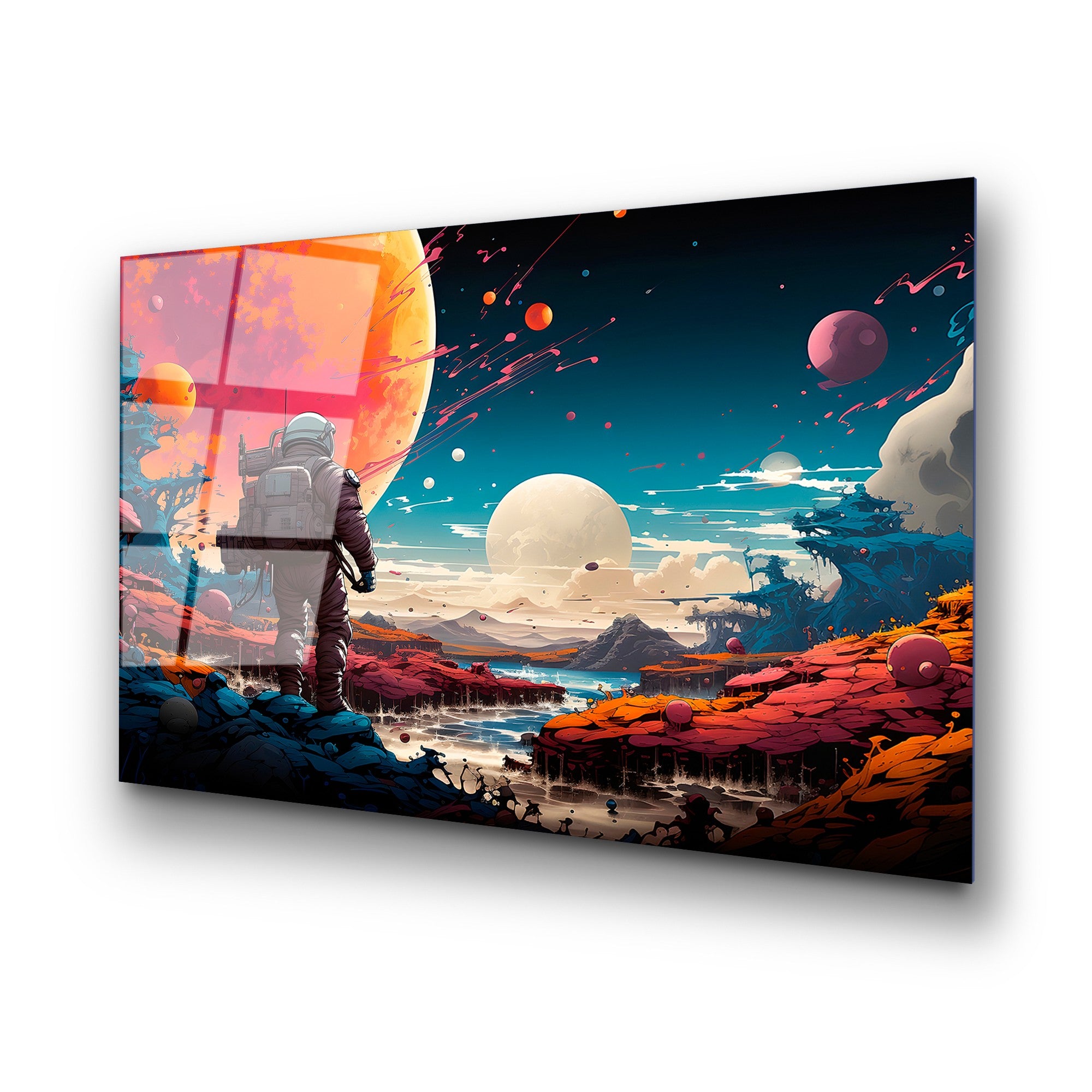 Quadro Decorativo em Vidro Temperado 70 x 100 cm (4 mm) – Multicolor | UV-1202