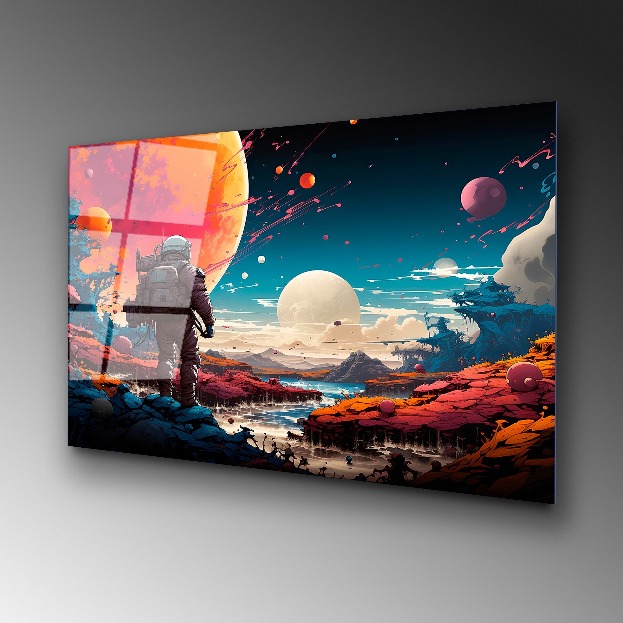 Quadro Decorativo em Vidro Temperado 70 x 100 cm (4 mm) – Multicolor | UV-1202