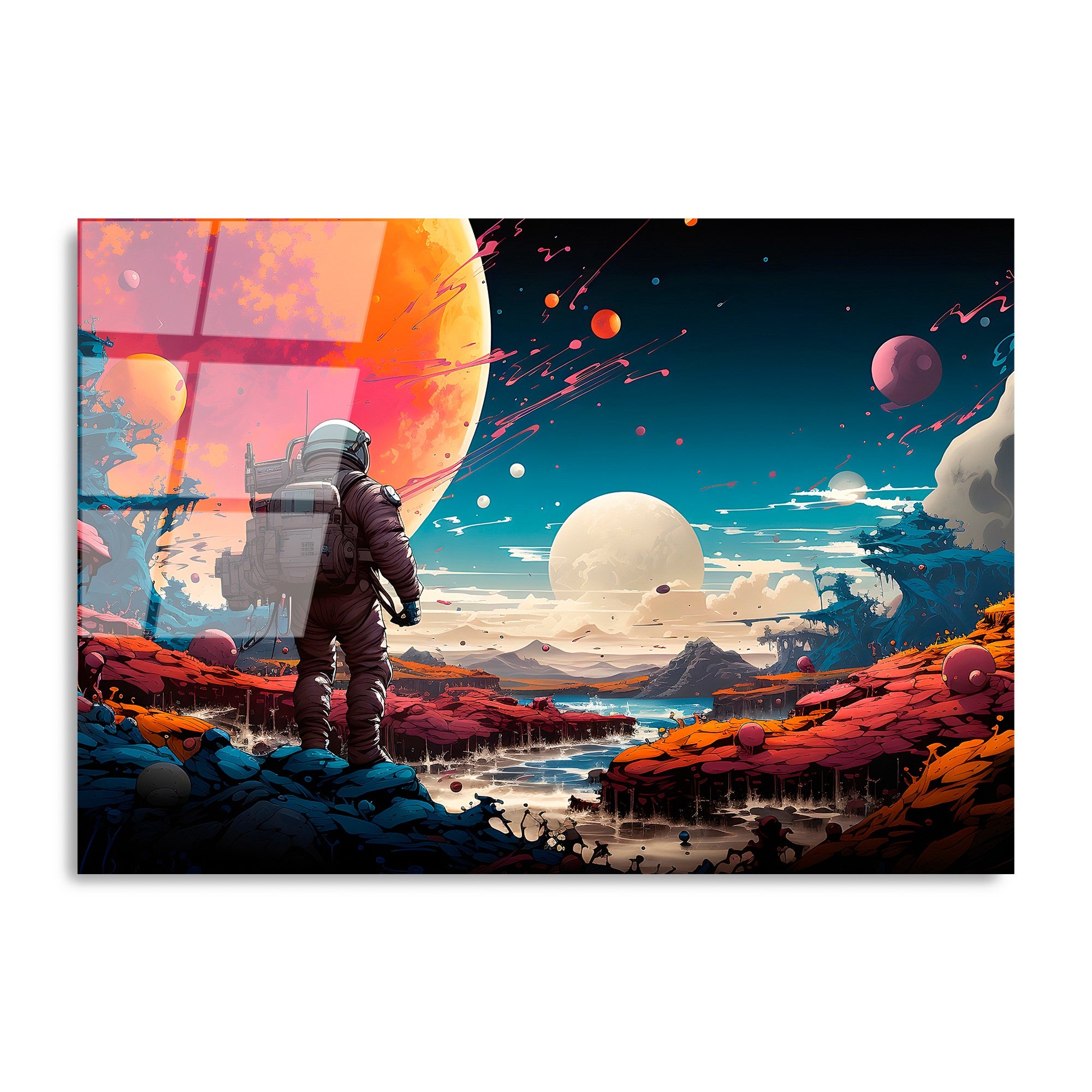 Quadro Decorativo em Vidro Temperado 70 x 100 cm (4 mm) – Multicolor | UV-1202