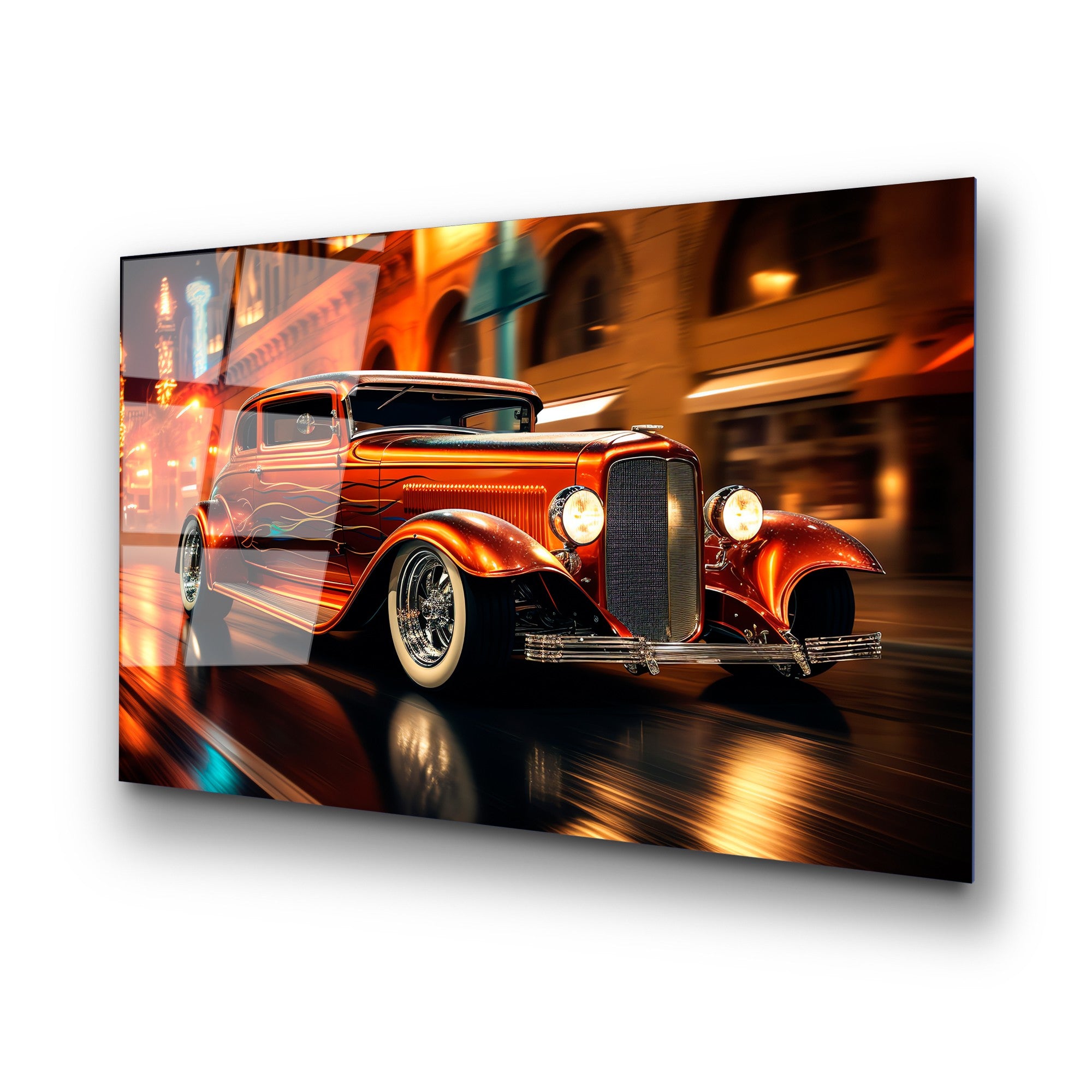 Quadro Decorativo em Vidro Temperado UV-1203, Multicolor, 70 x 100 cm, Vidro 4 mm