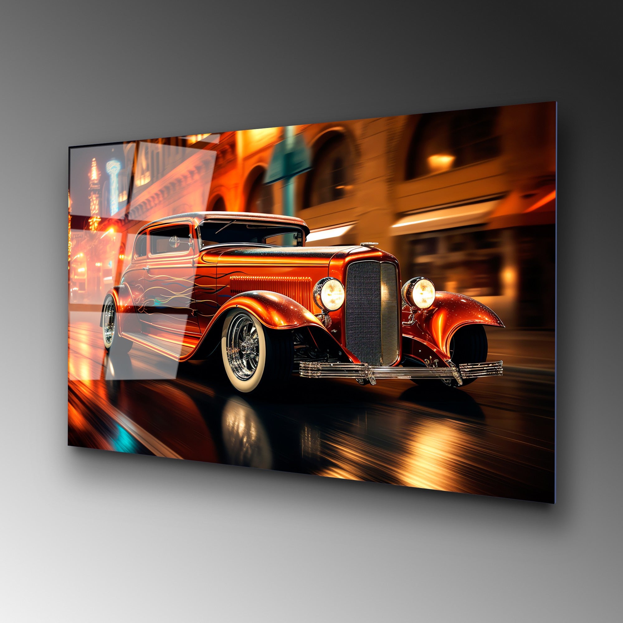 Quadro Decorativo em Vidro Temperado UV-1203, Multicolor, 70 x 100 cm, Vidro 4 mm