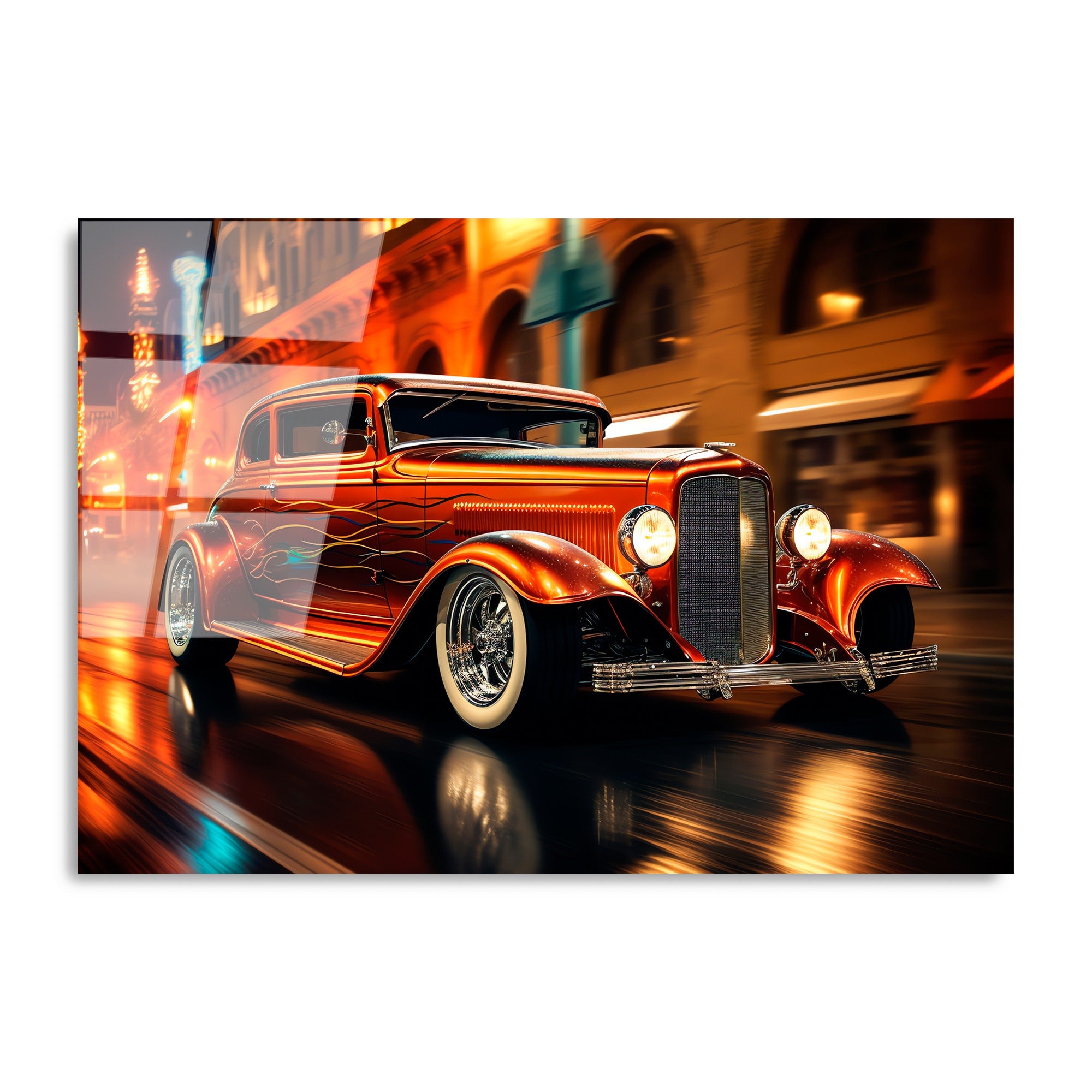 Quadro Decorativo em Vidro Temperado UV-1203, Multicolor, 70 x 100 cm, Vidro 4 mm