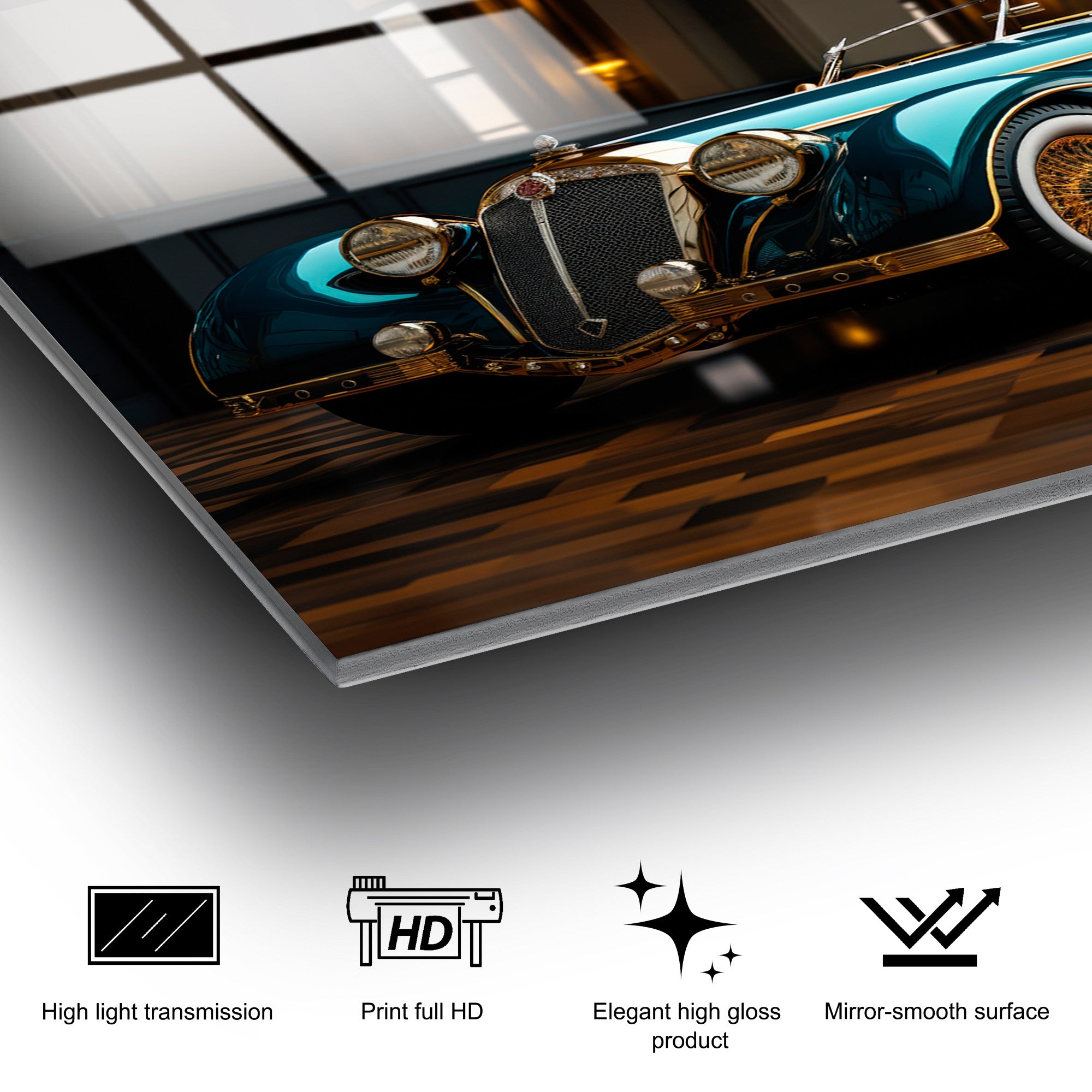 Quadro Decorativo em Vidro Temperado 4 mm 70x100 cm – Multicolor | UV-1204 (123BZM2692)