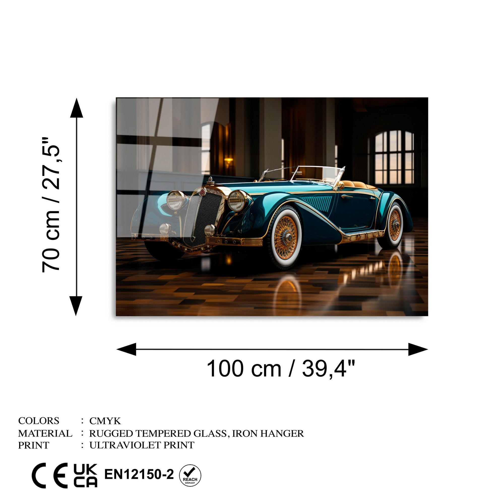 Quadro Decorativo em Vidro Temperado 4 mm 70x100 cm – Multicolor | UV-1204 (123BZM2692)