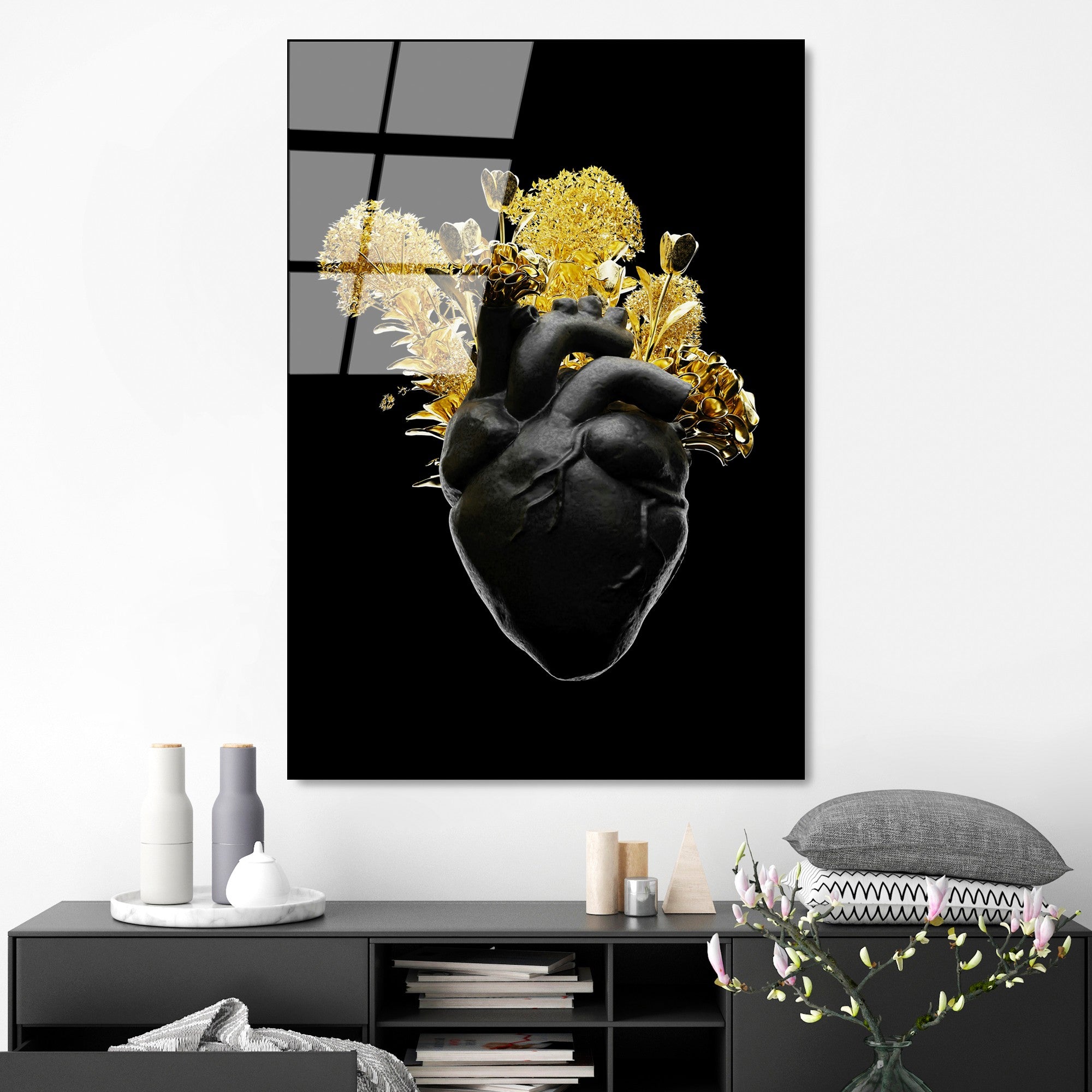 Quadro Decorativo em 100% Vidro Temperado UV-1205 70x100 cm Multicolor 4 mm